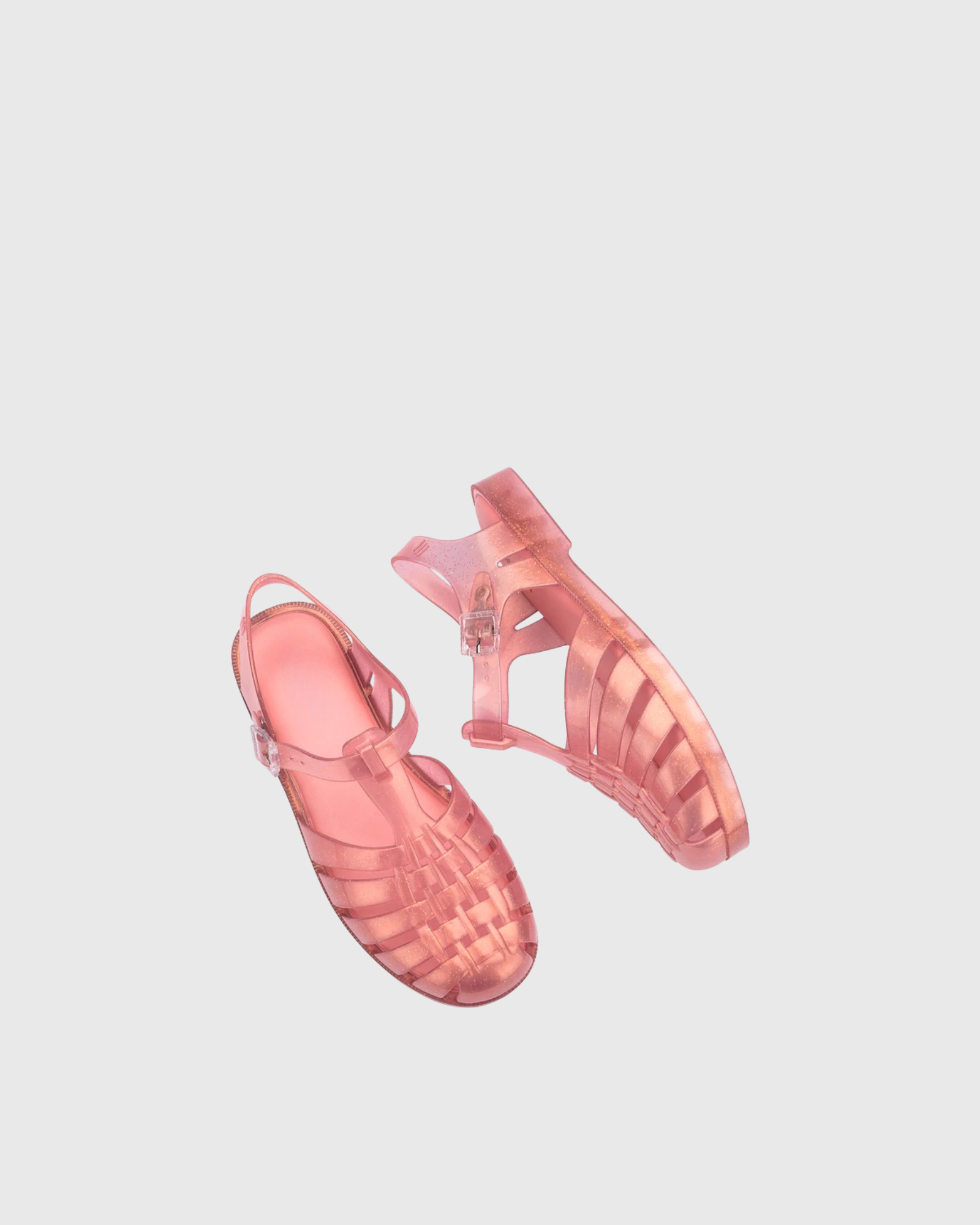 Eloria Jelly PVC Cut Out Sandals In Pink