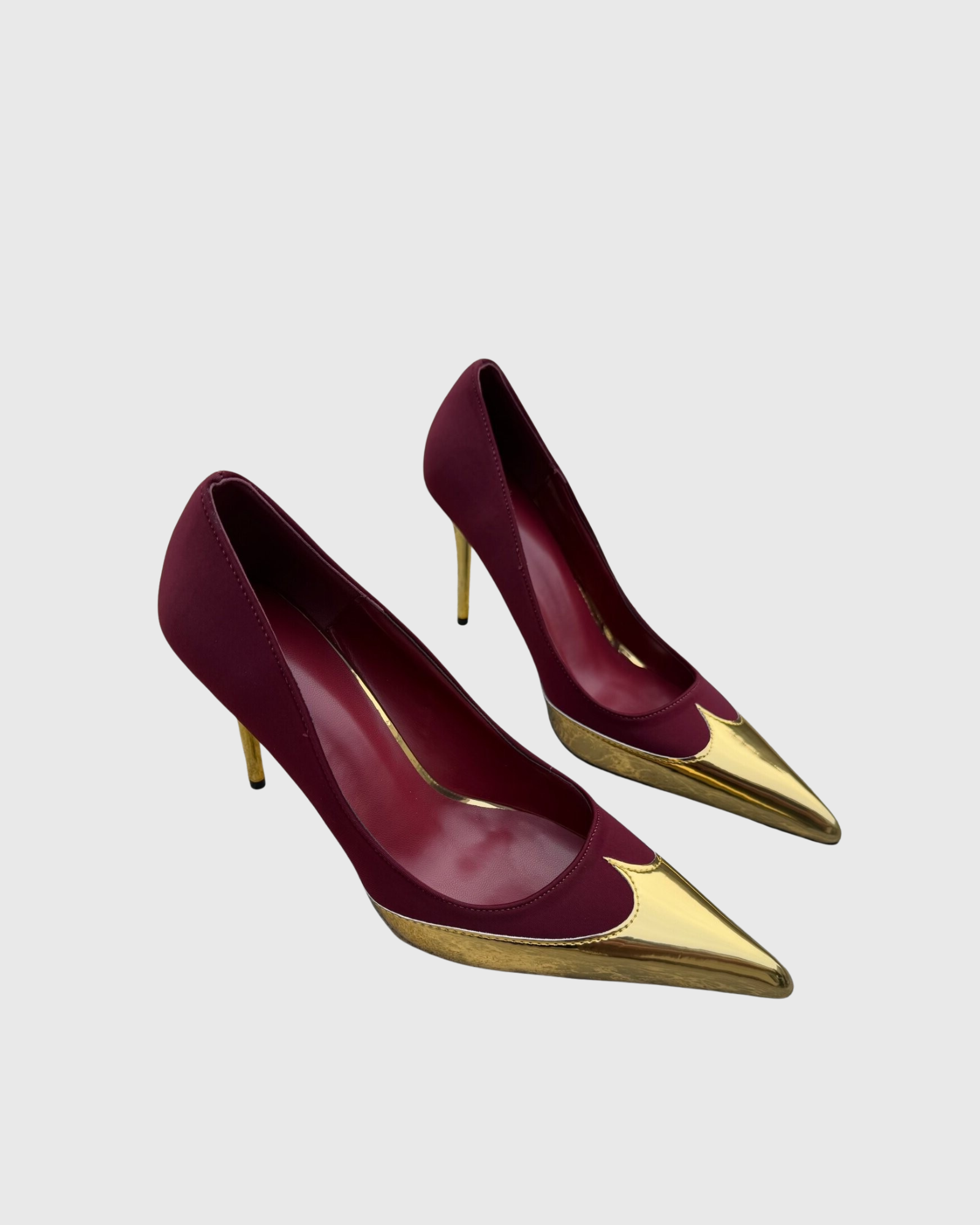 Jaden Gold&Red Splicing Pumps