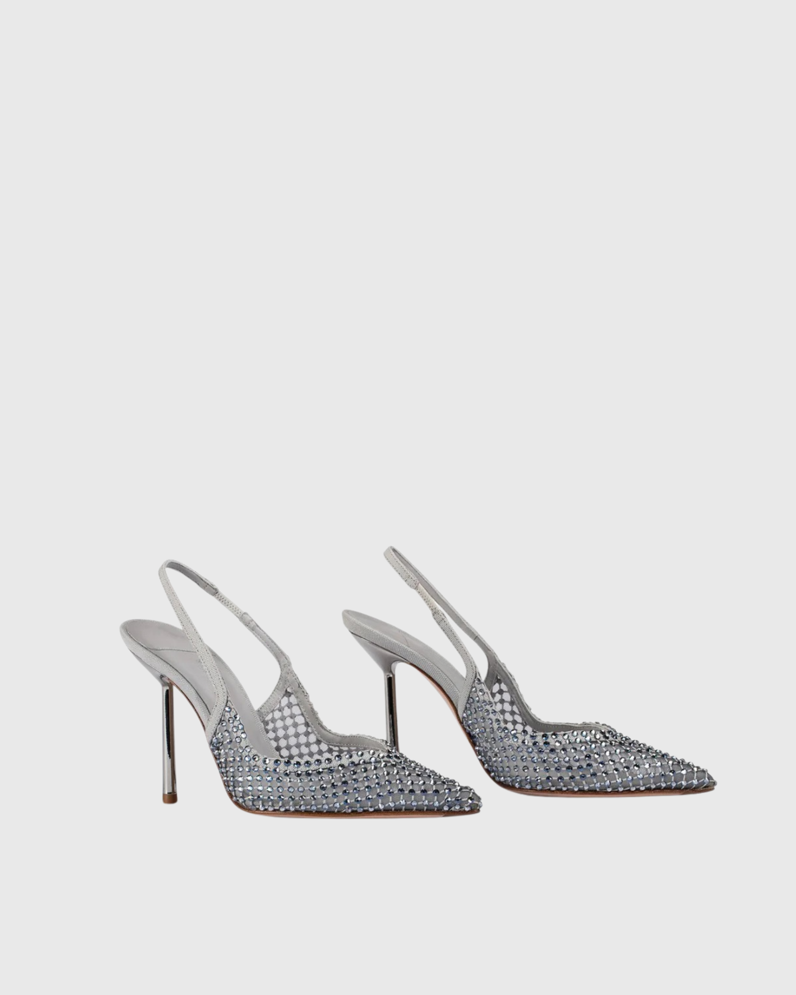 Soraya Rhinestone Sandals In Silver