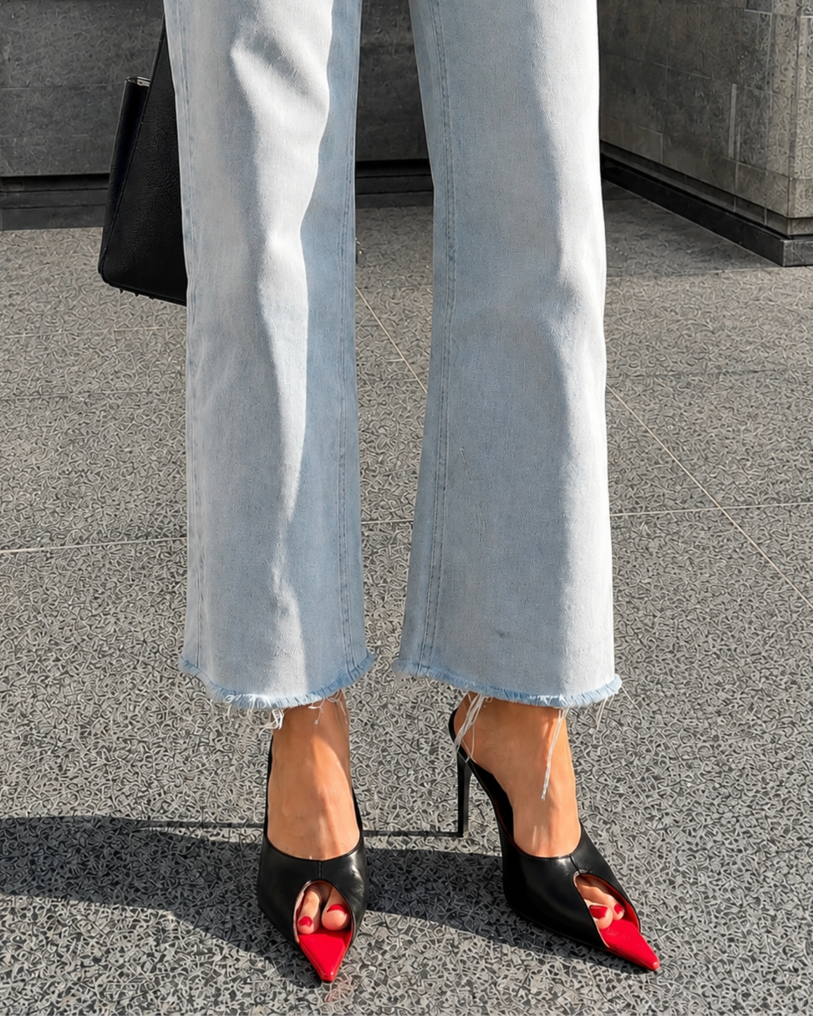 Laima Pointed Toe Mules In Black