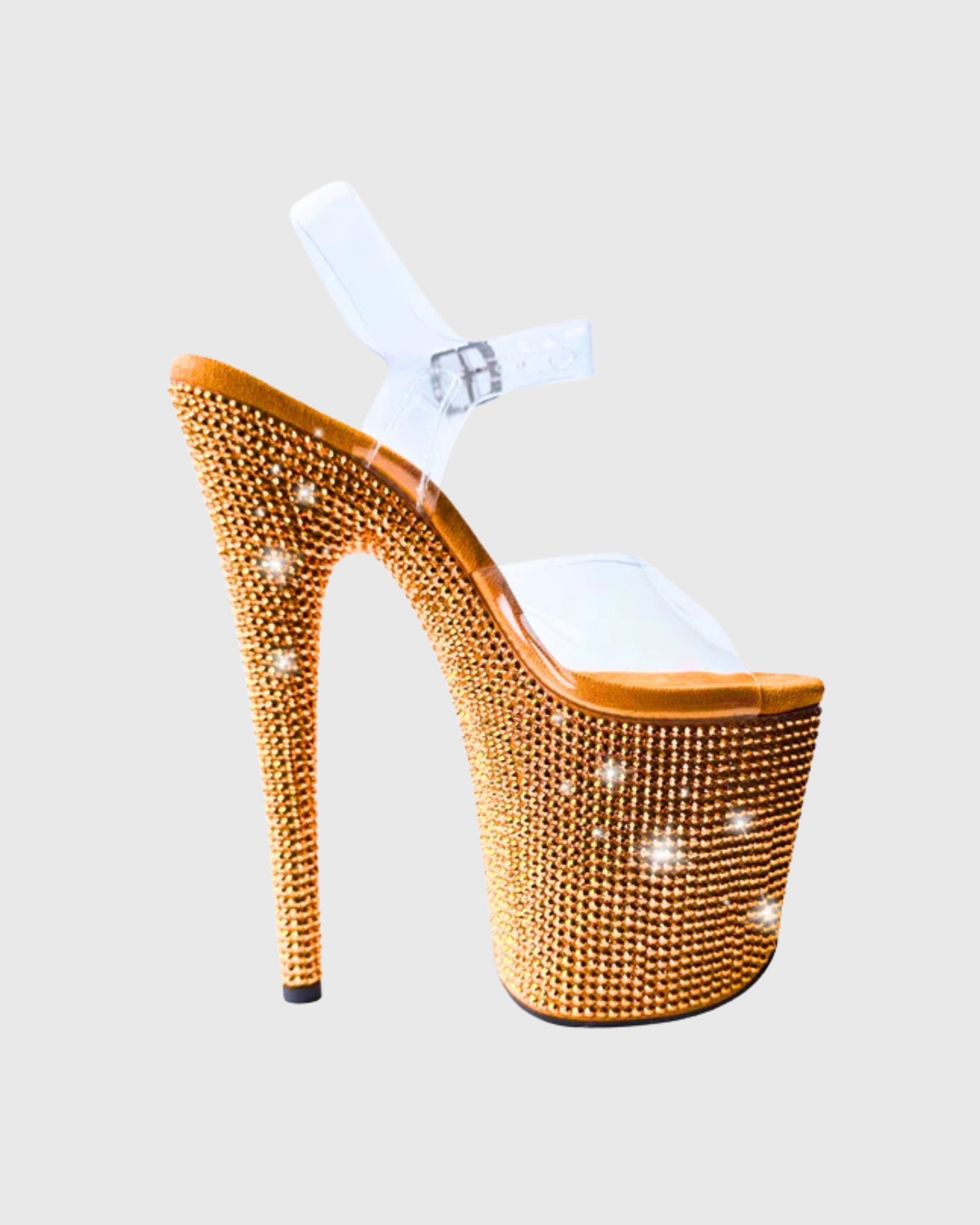 Lallie Sparkle Platform Sandals In Gold