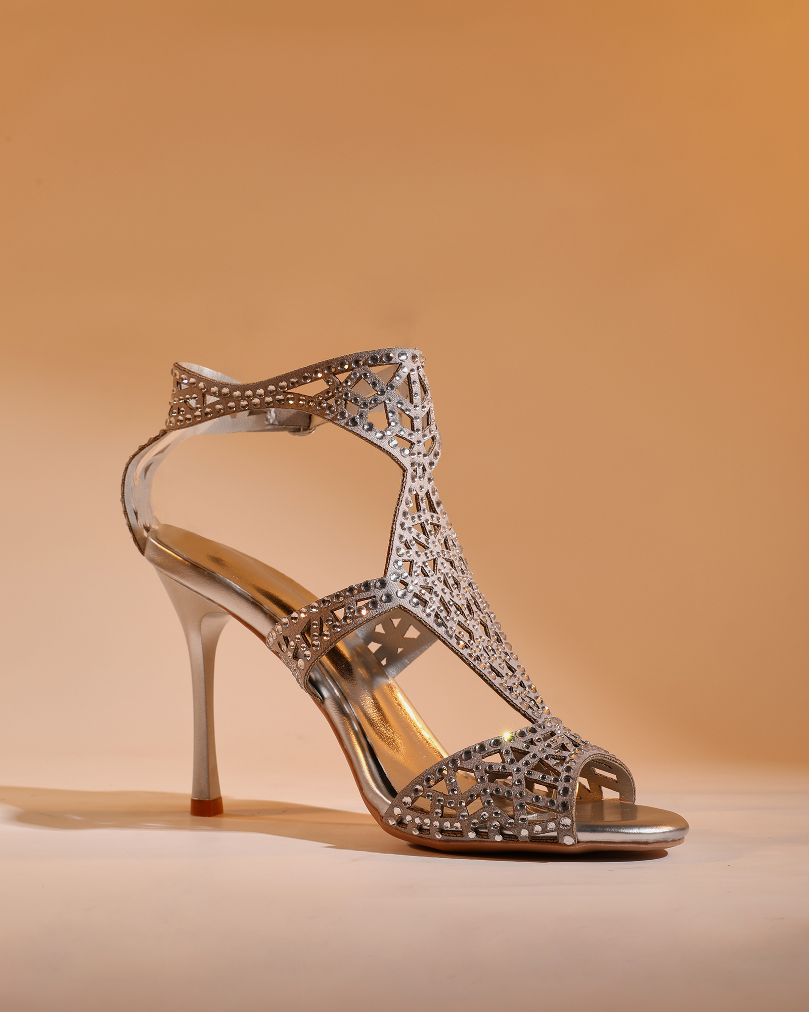Hai Rhinestone Cage Sandals