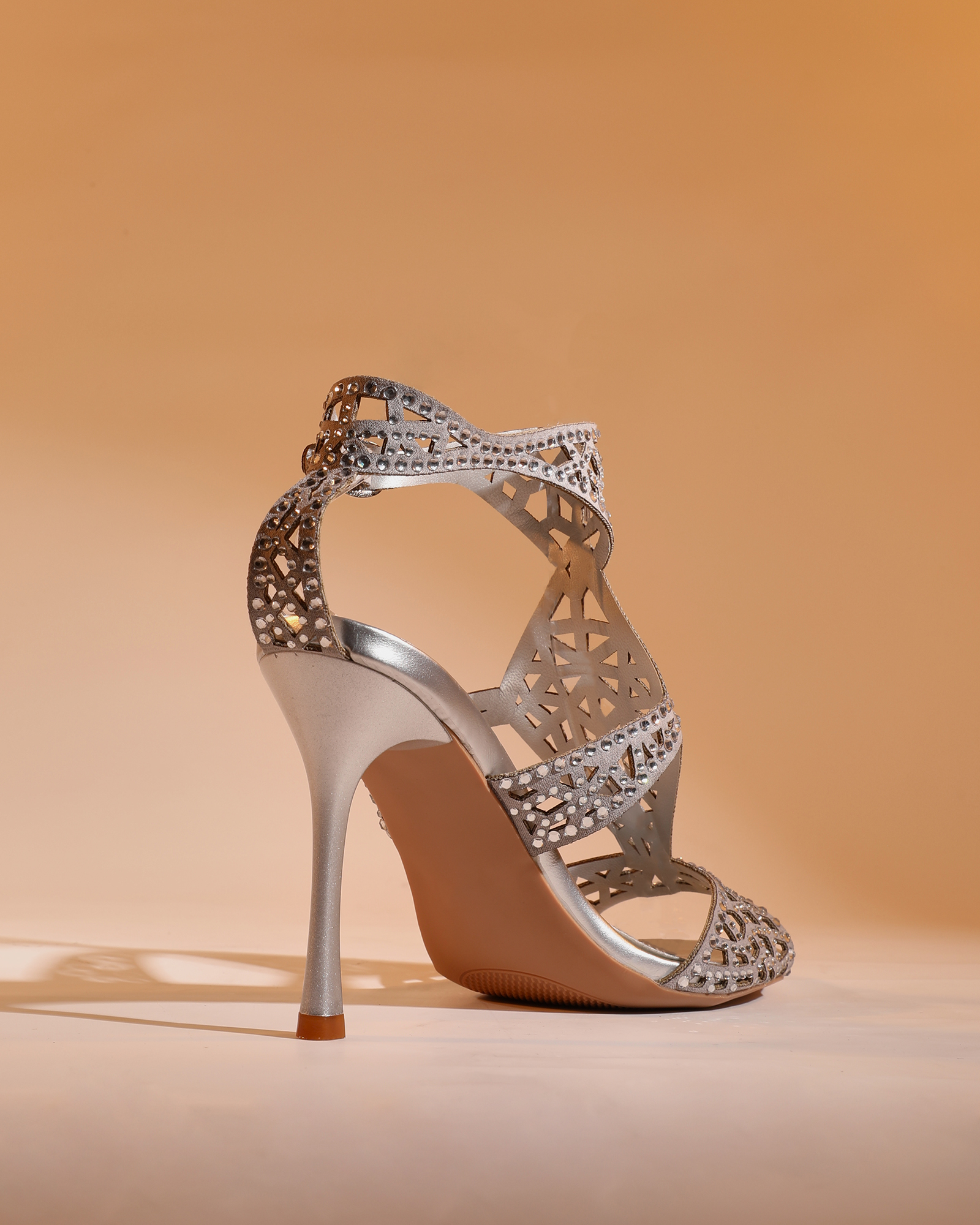 Hai Rhinestone Cage Sandals