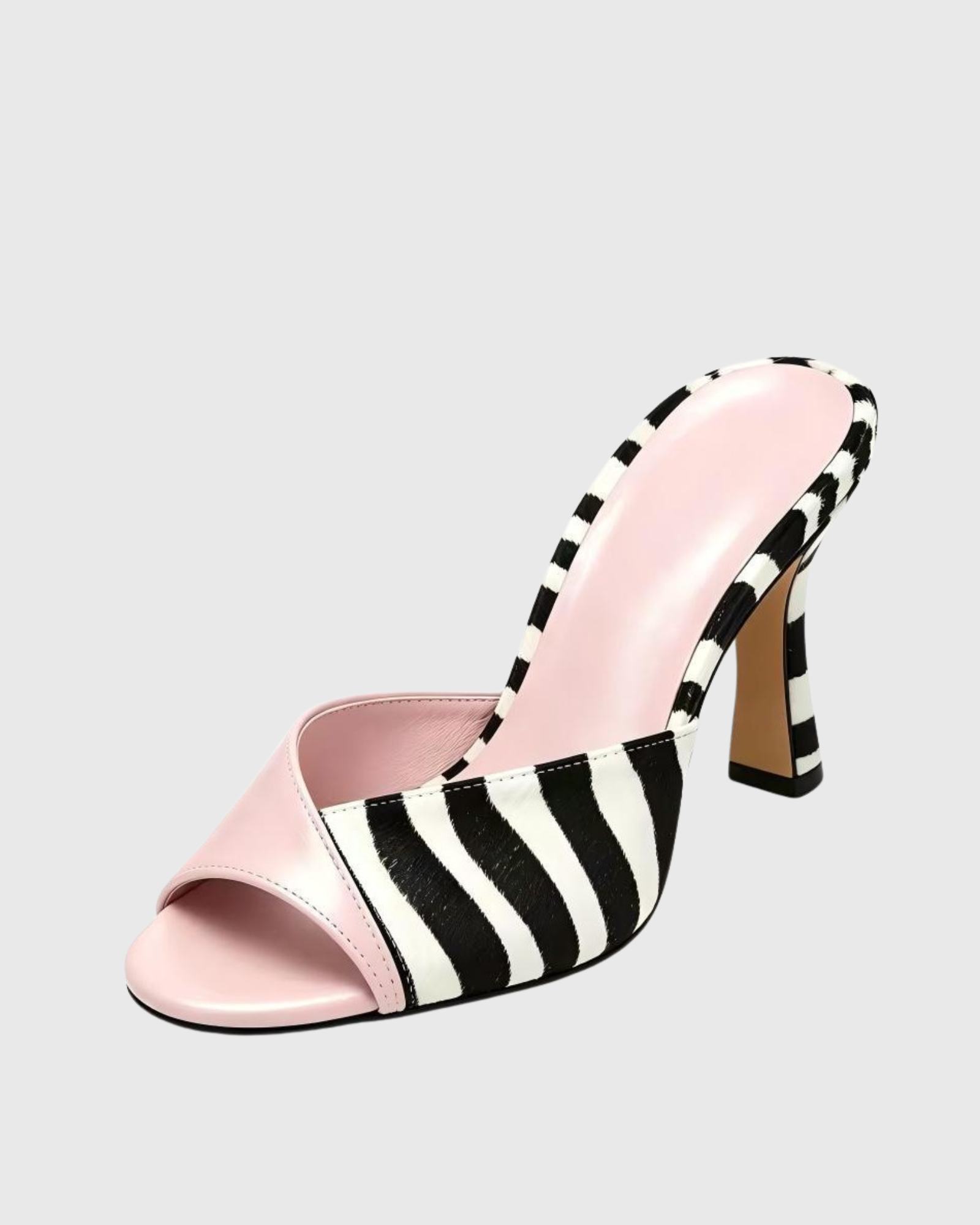 Kairi Zebra Paint Splicing Mules
