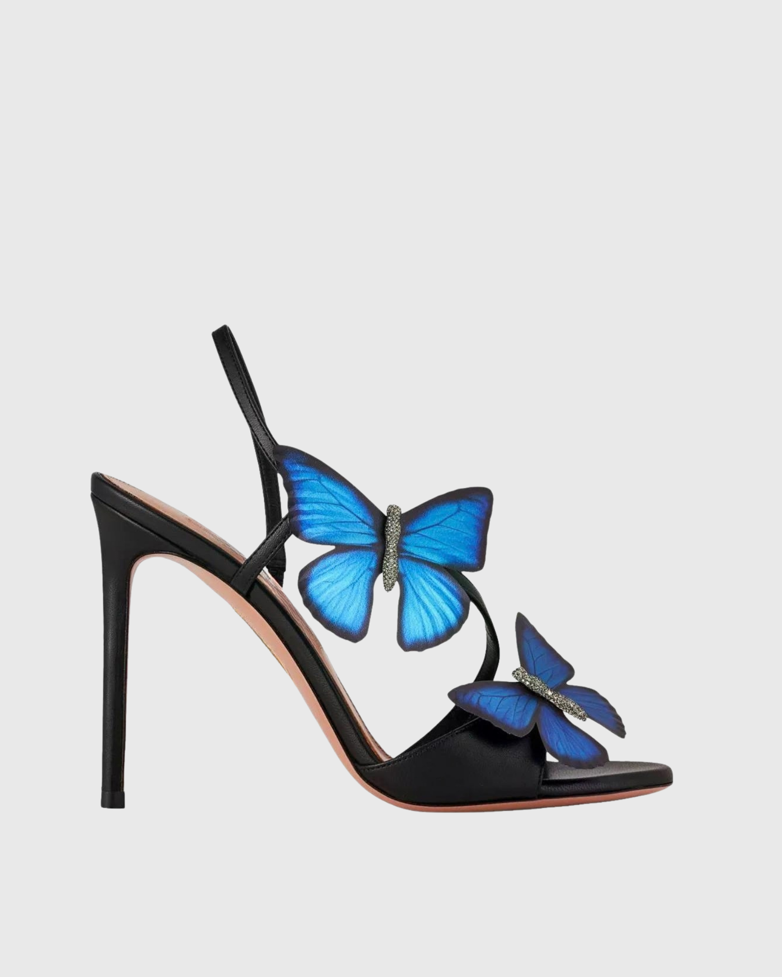 Muirne Butterfly Slingblack Sandals In Black