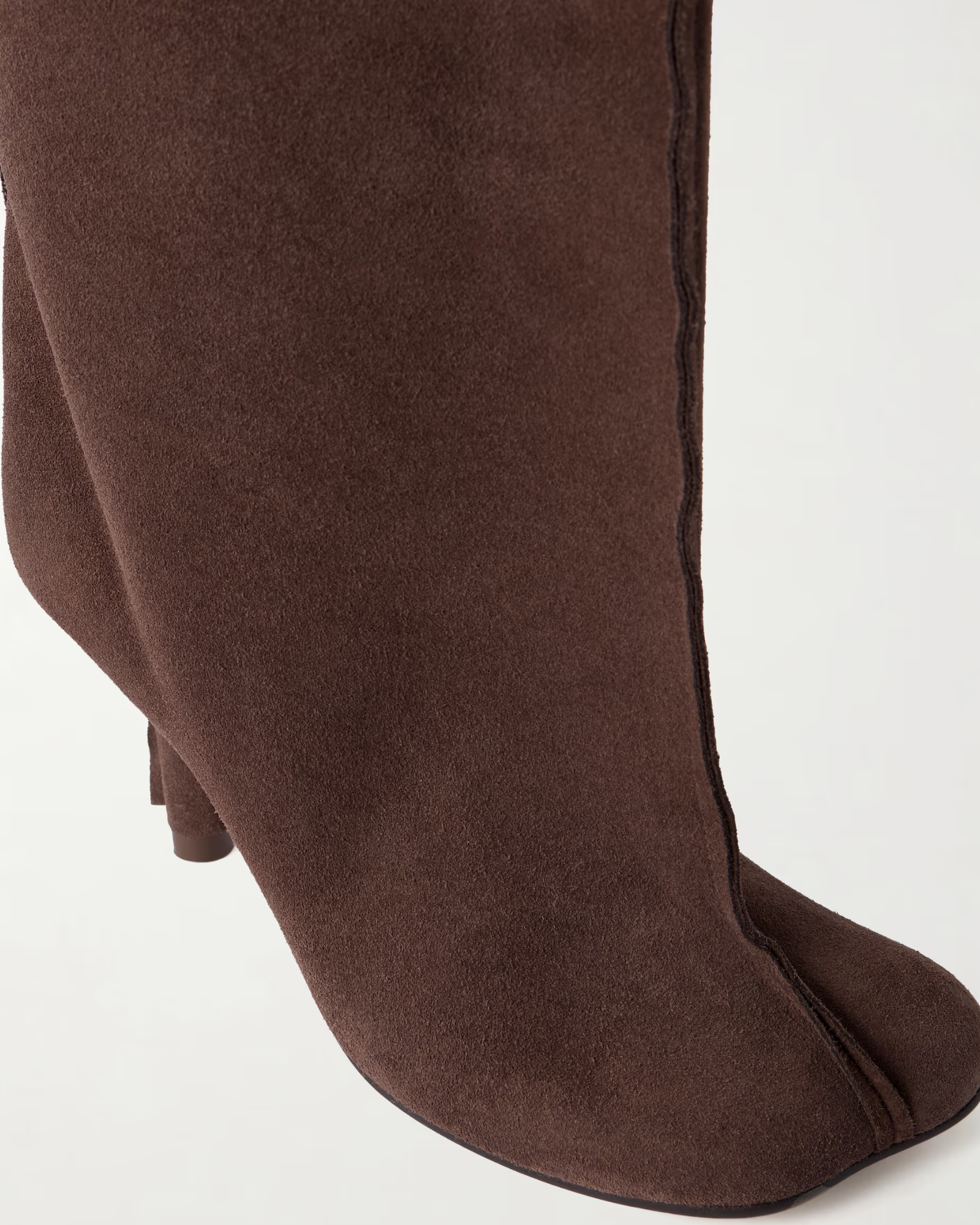 Thexi Wide Calf Knee High Boots In Brown