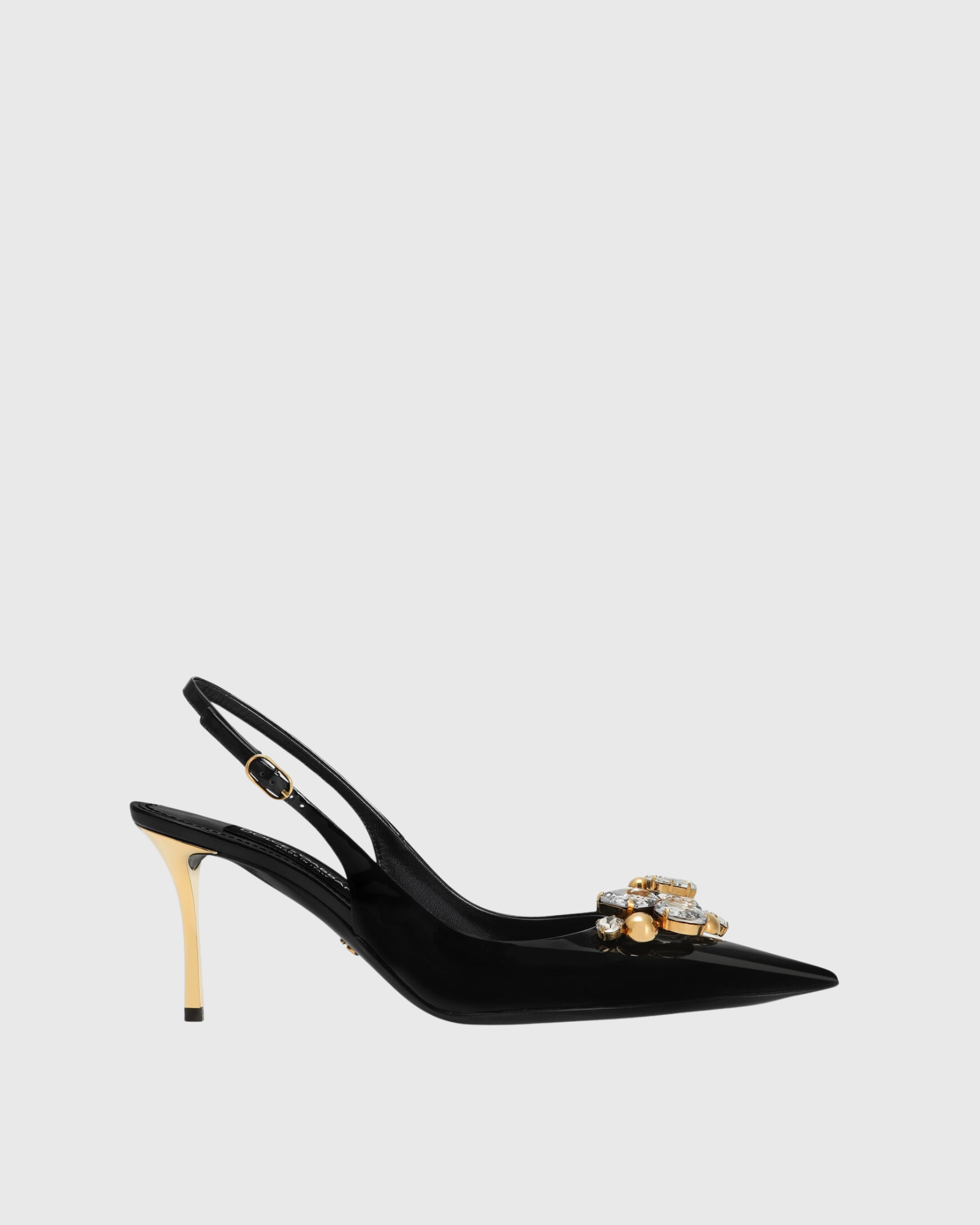 Naida Gem Slingback Pumps In Black