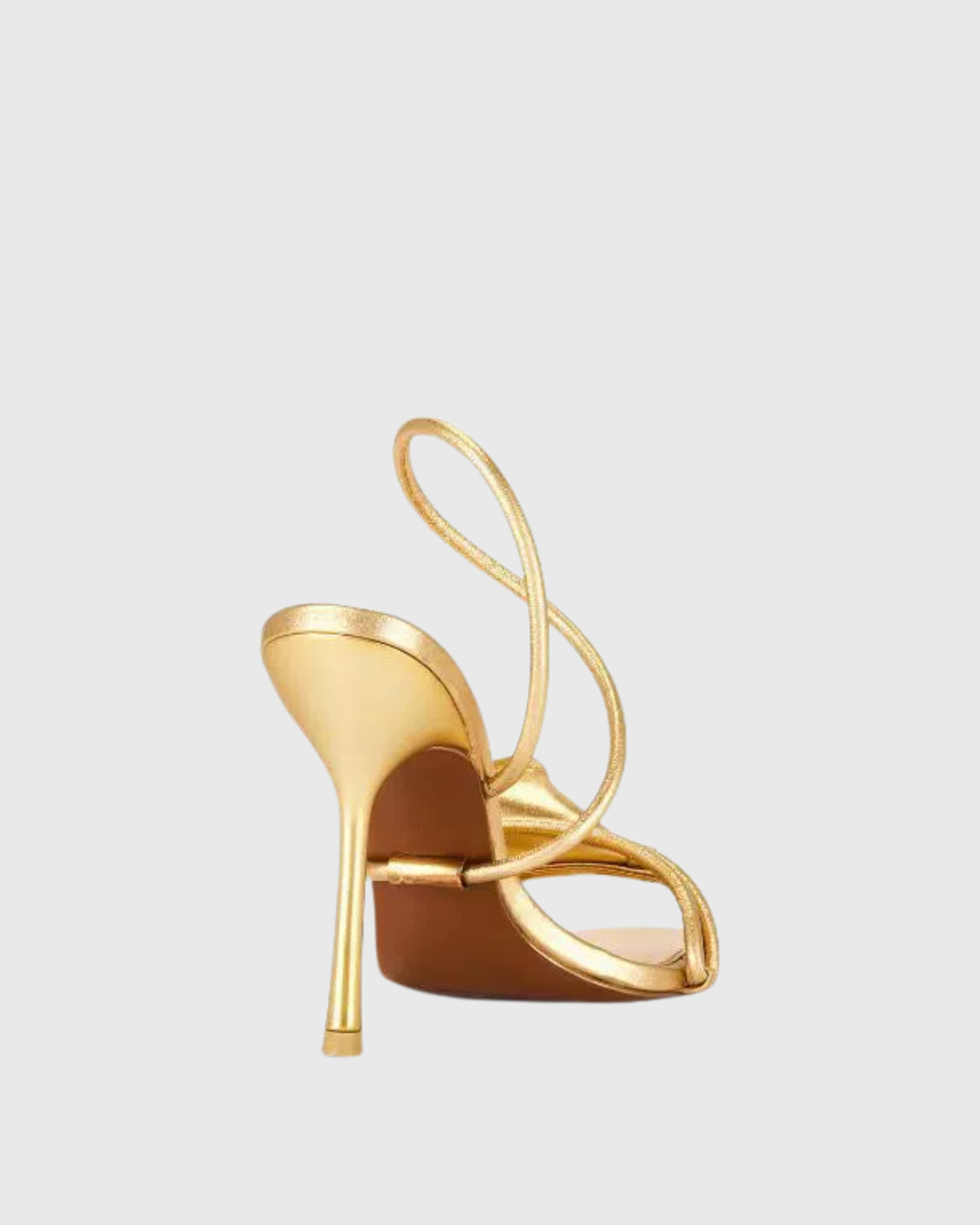 Yamilet Flower Metallic Sandals In Gold