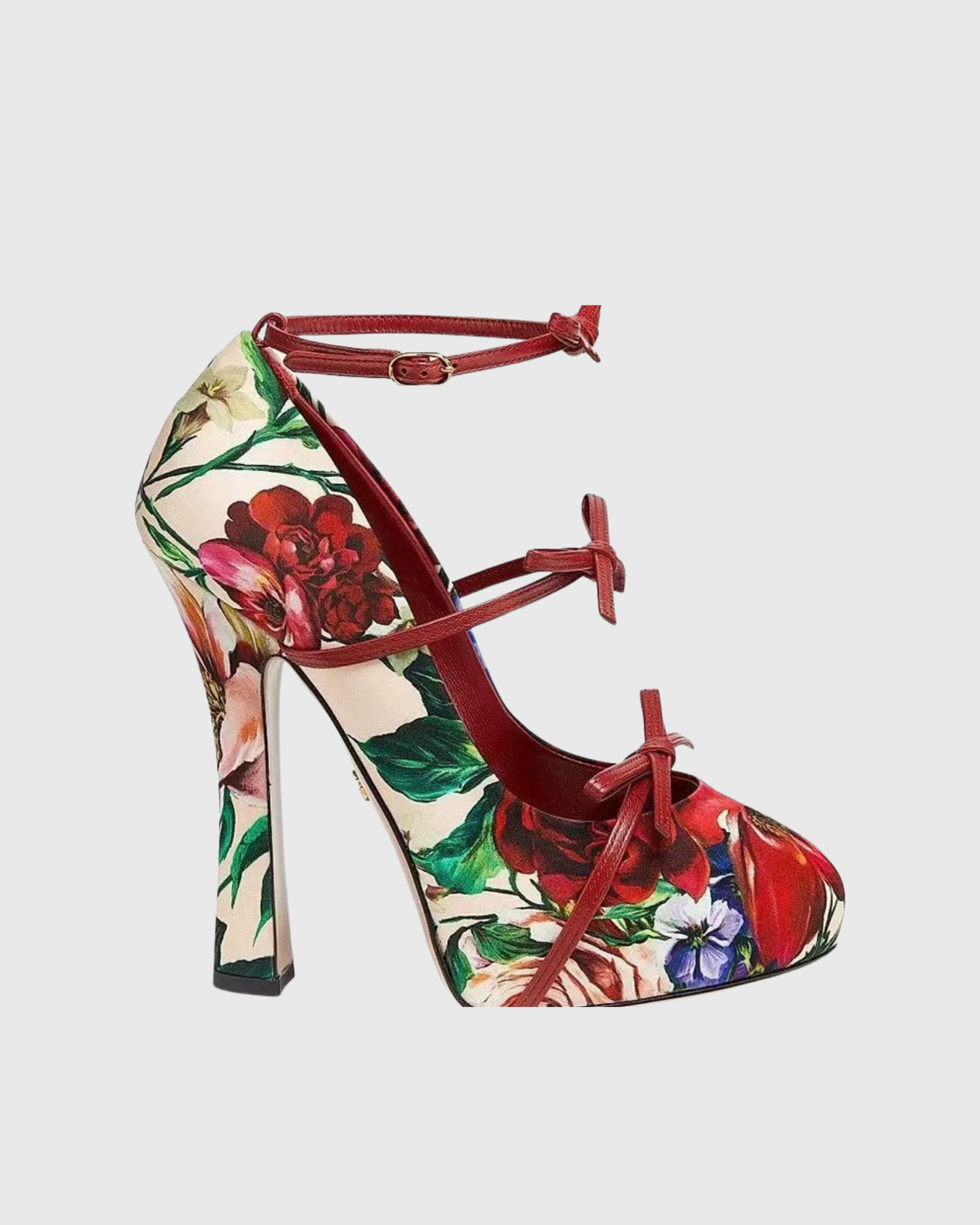 Eulalia Bow Oriental Floral Pumps