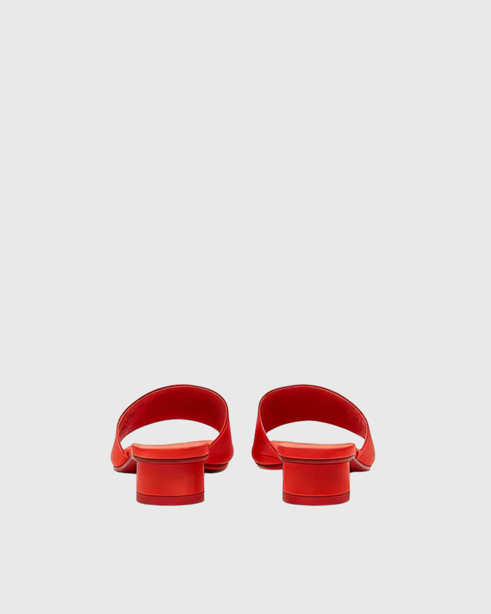 Finley Leather Slippers In Red