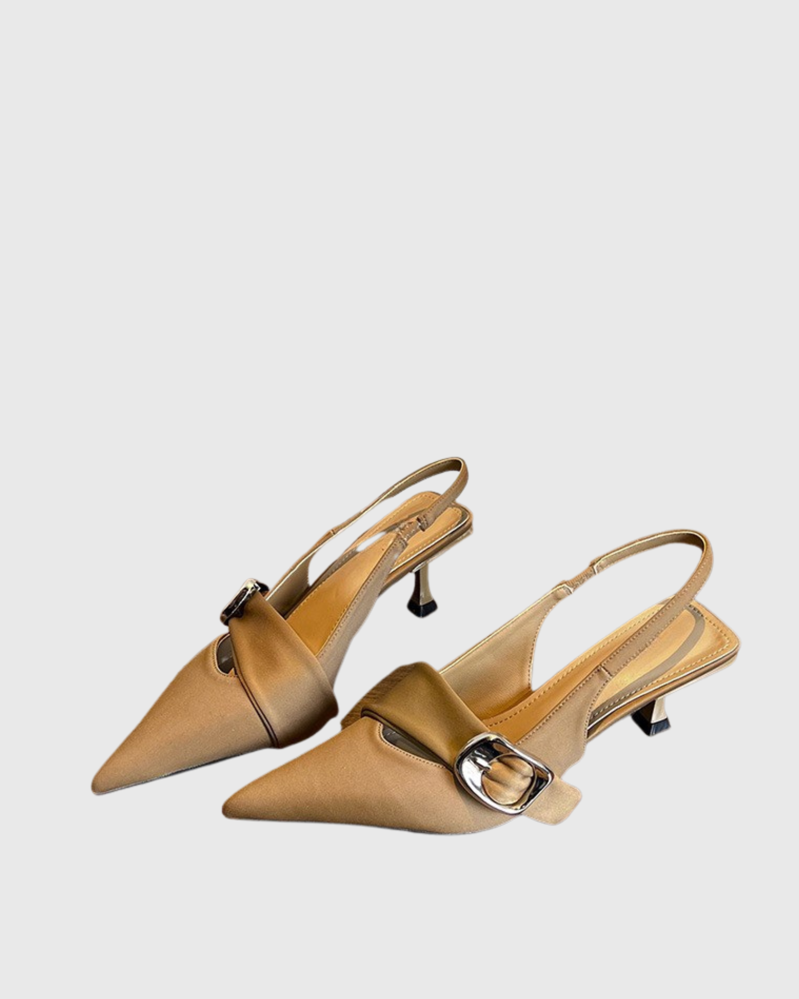 Iryna Buckle Pumps In Mocha