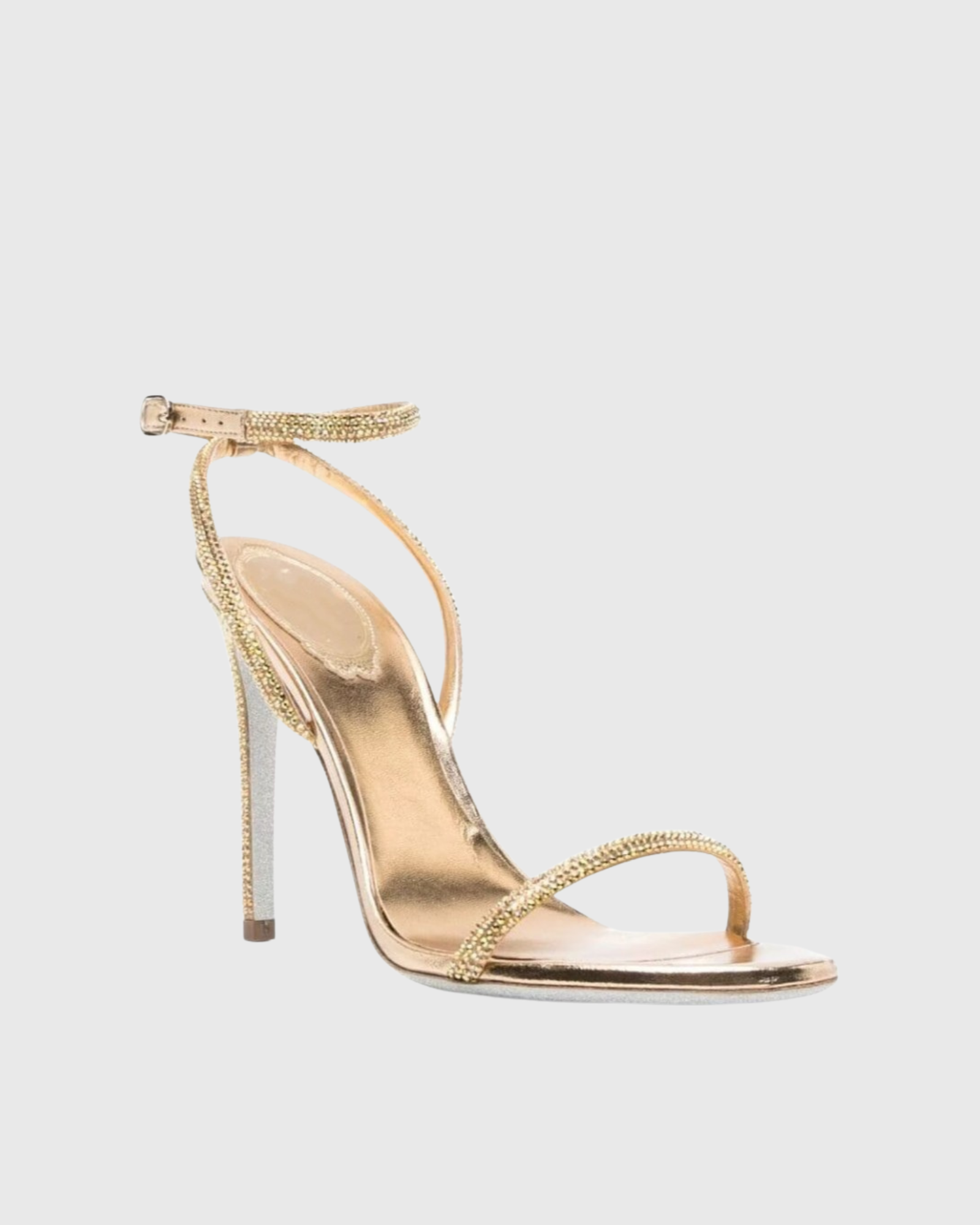 Aileen Rhinestore Slinkback Sandals In Gold