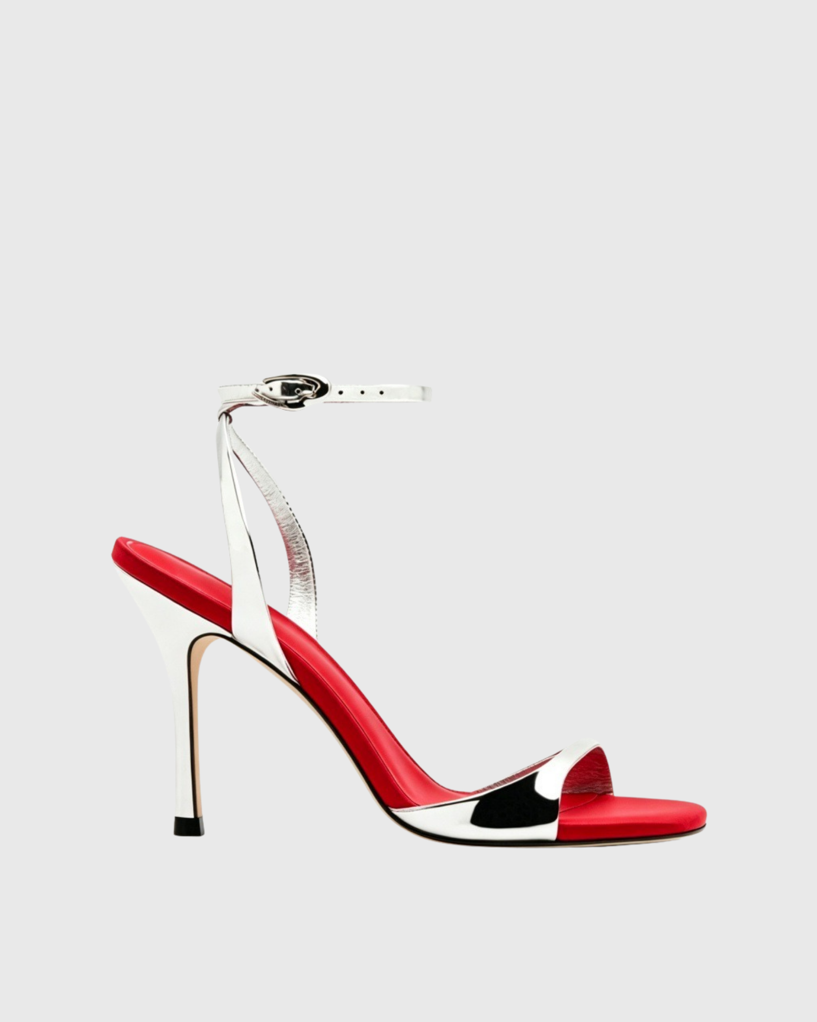 Kabecka Metallic Strap Sandals In Red