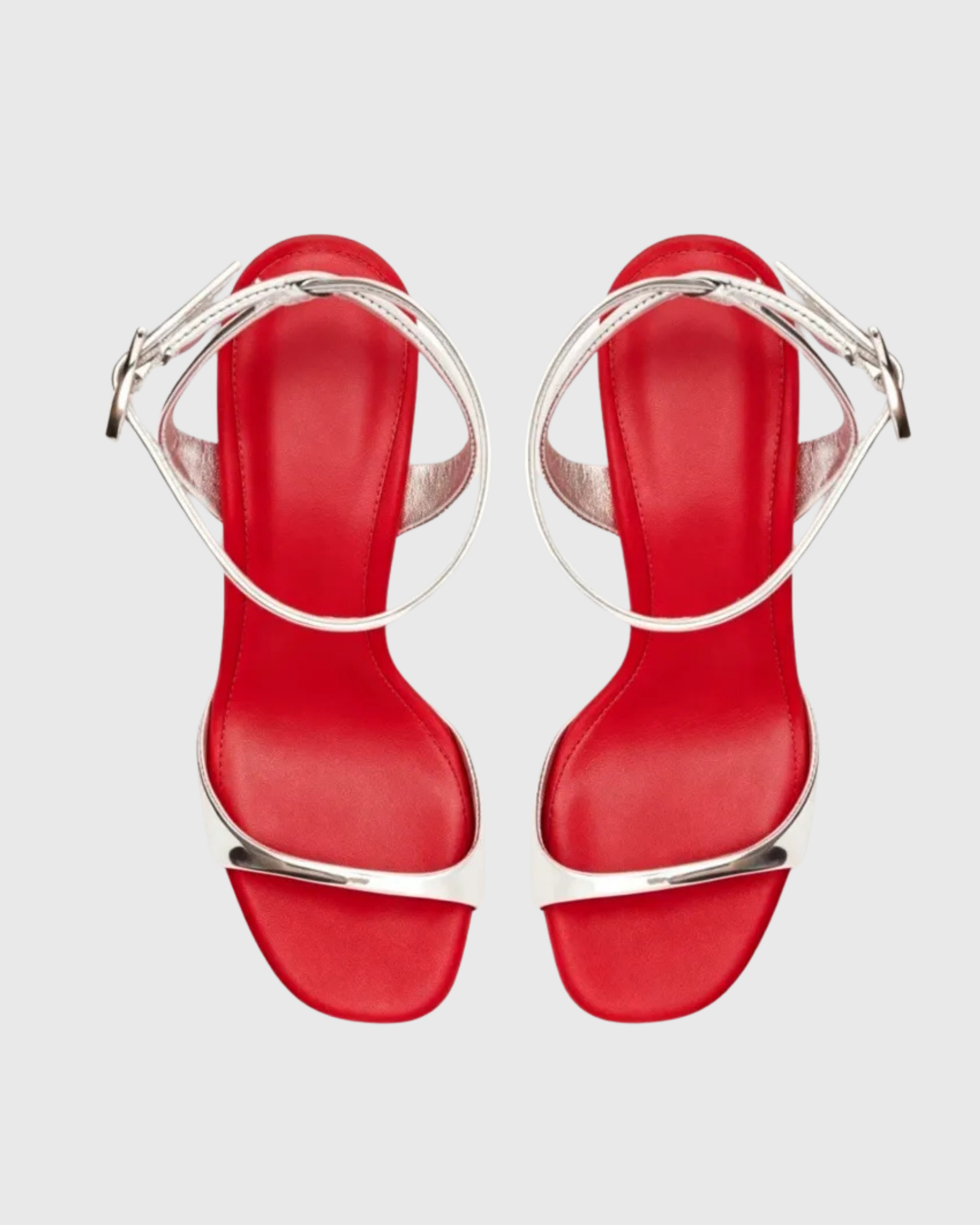 Kabecka Metallic Strap Sandals In Red