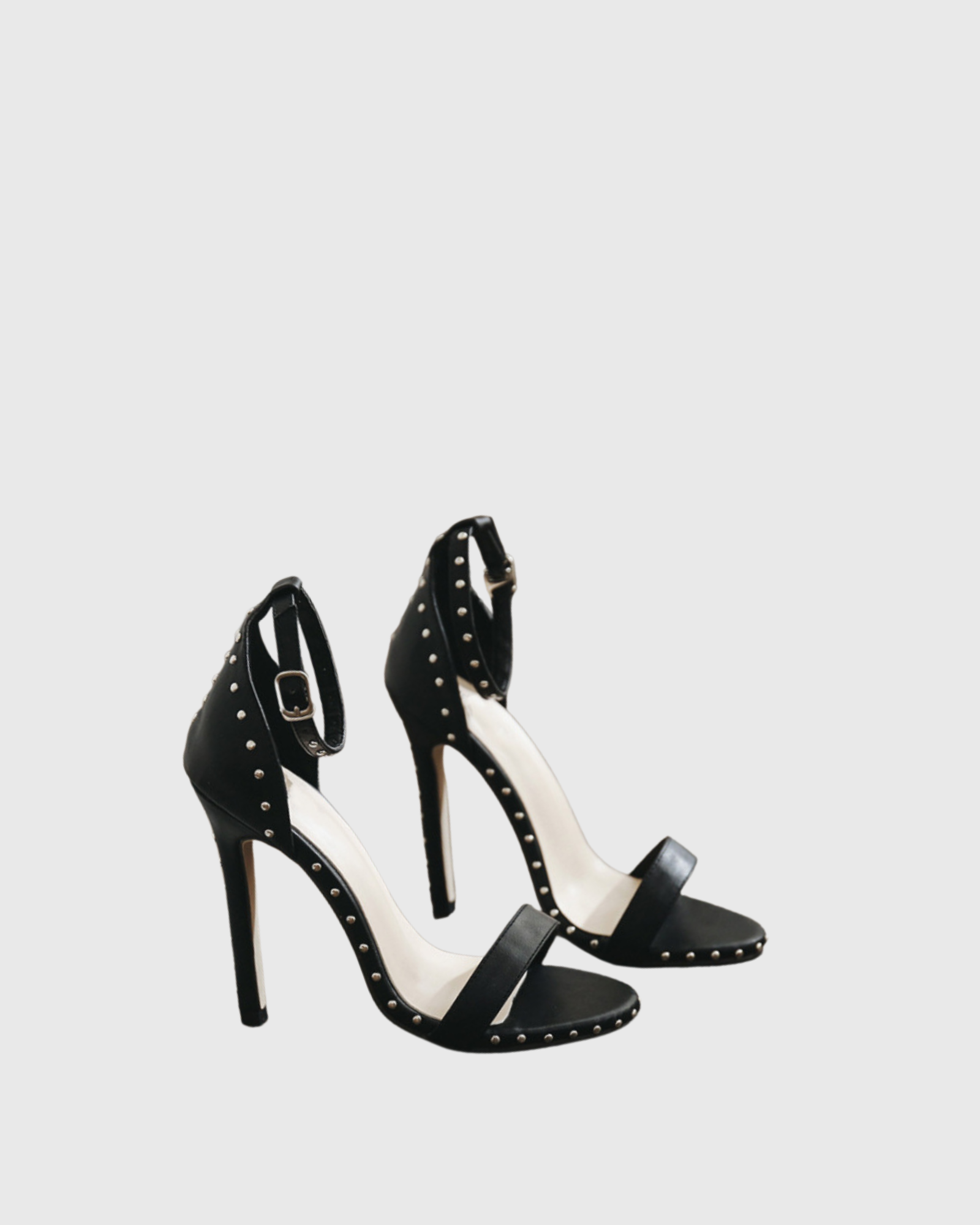 Ferdy Rivet Strap Sandals In Black