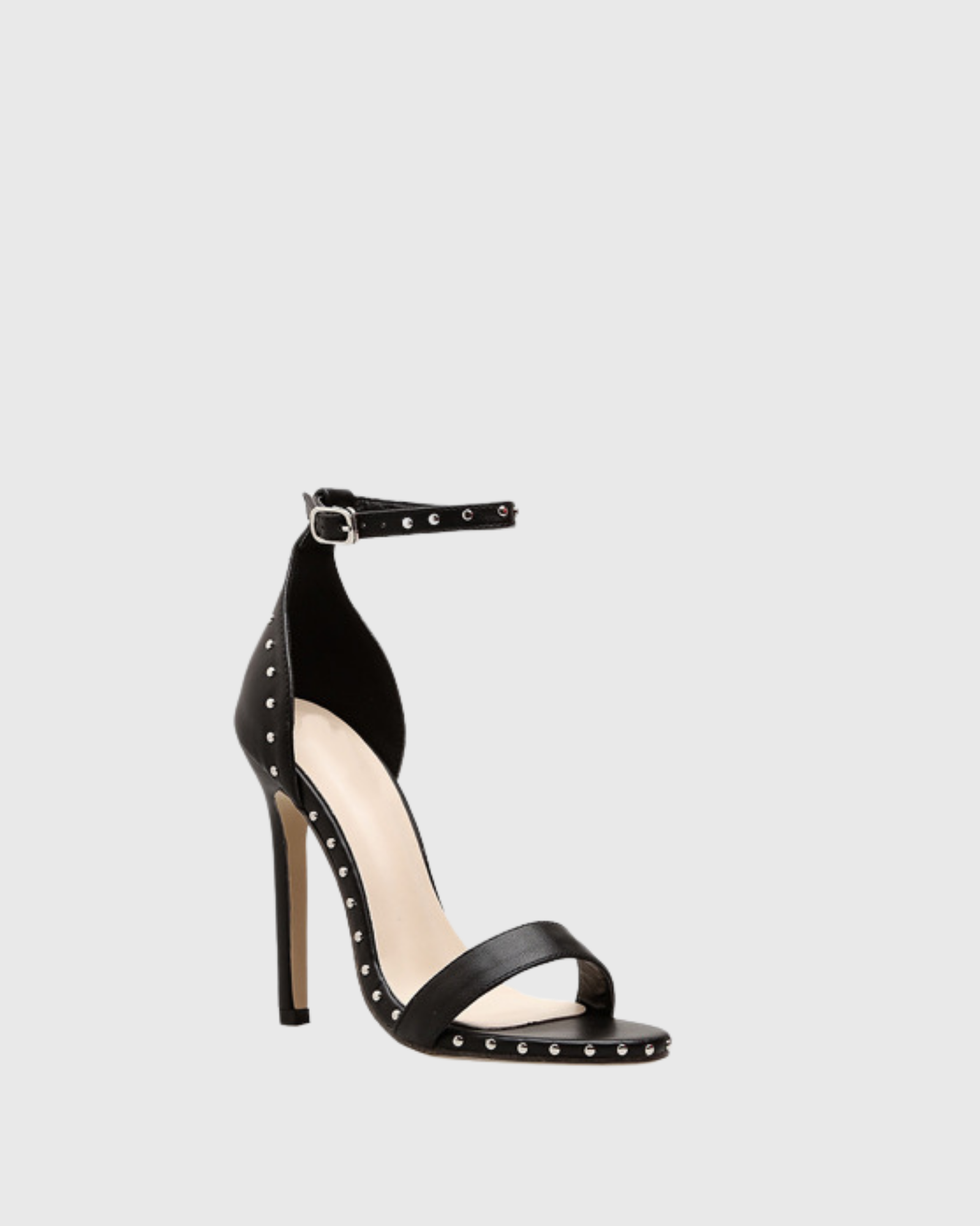 Ferdy Rivet Strap Sandals In Black