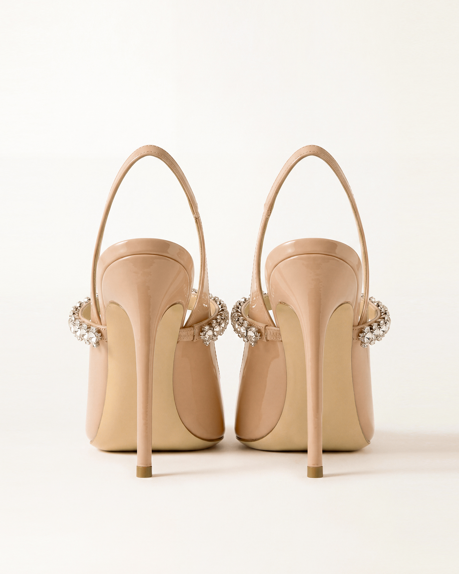 Jessie Rhinestone Strap Pumps i n