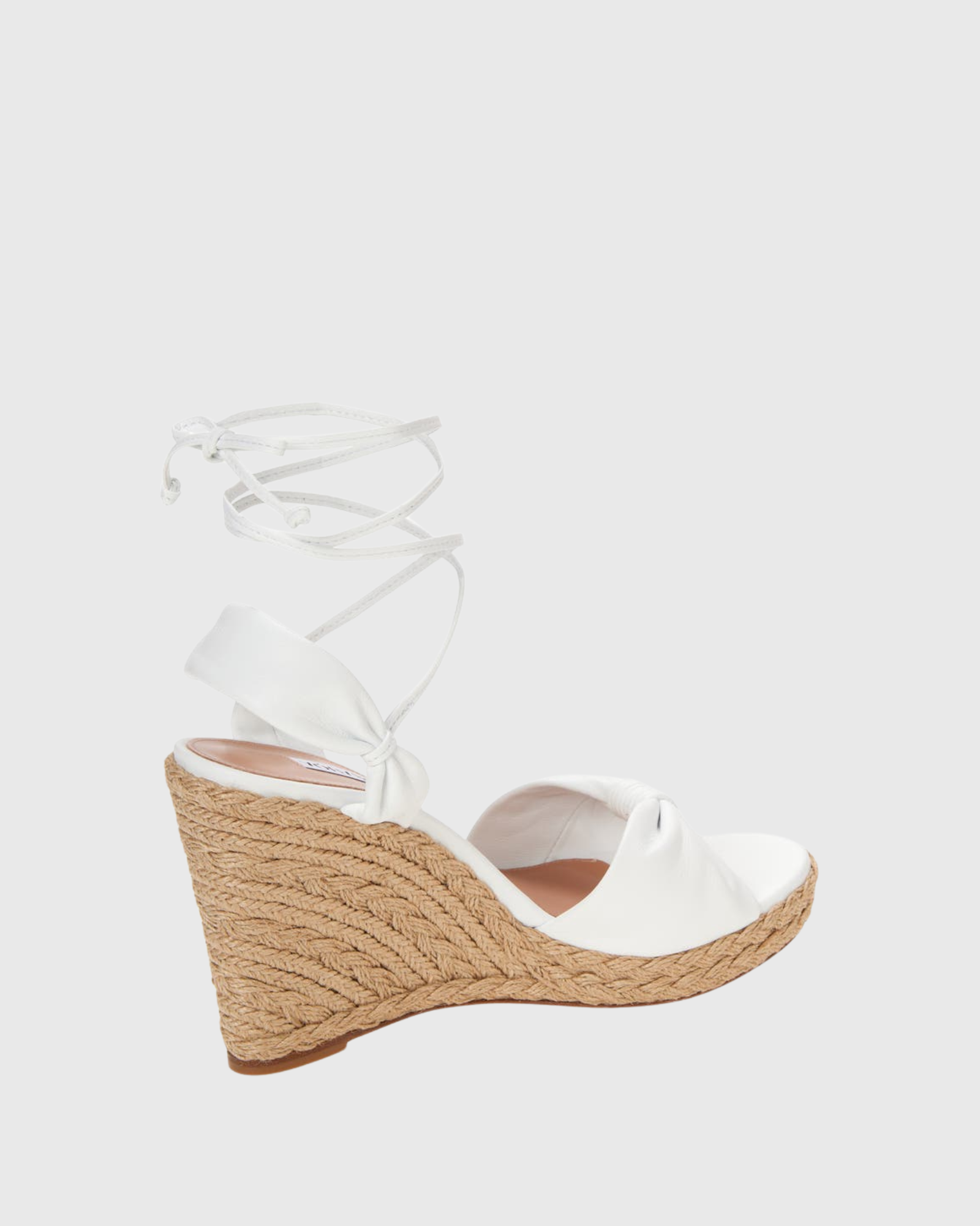 Noctira Bow Espadrille Wedge Sandals In White