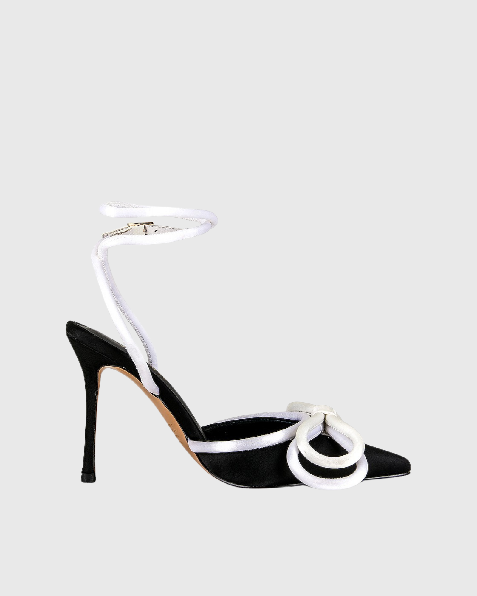 Luci Bow Strap Pumps In Black