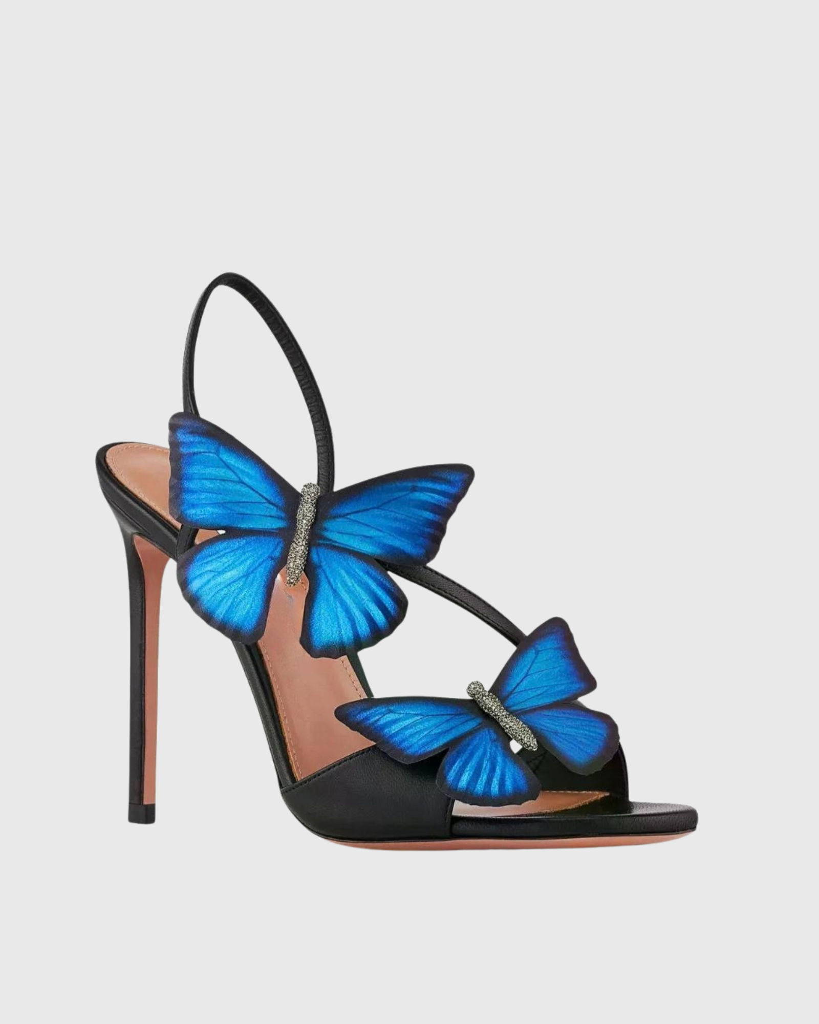 Muirne Butterfly Slingblack Sandals In Black
