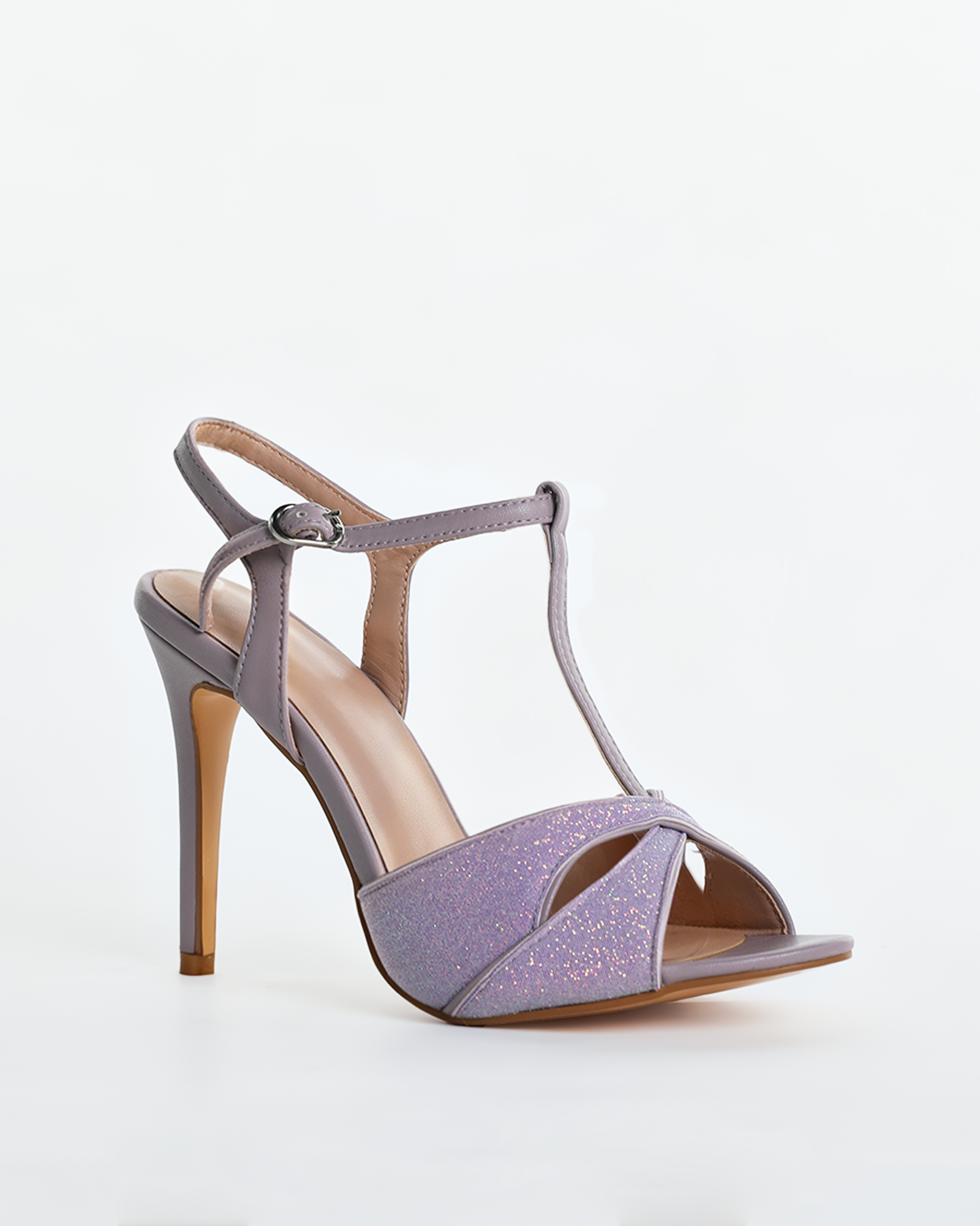 Fergie Glitter Starp Sandals In Purple