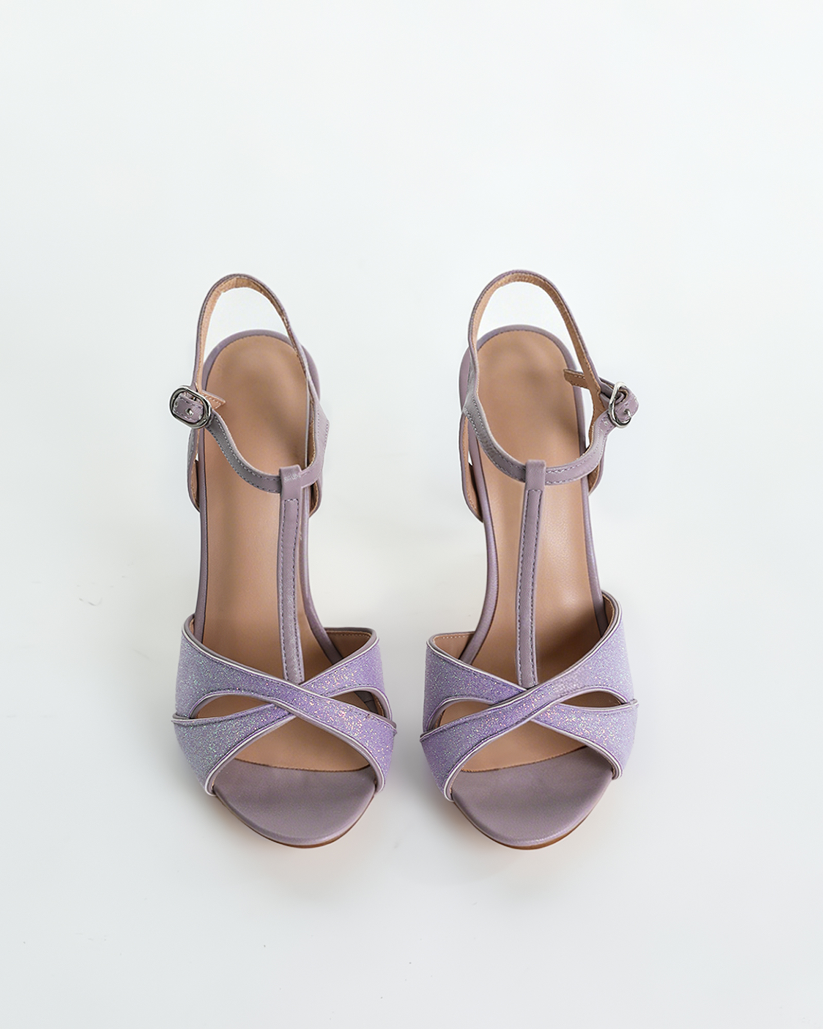 Fergie Glitter Starp Sandals In Purple