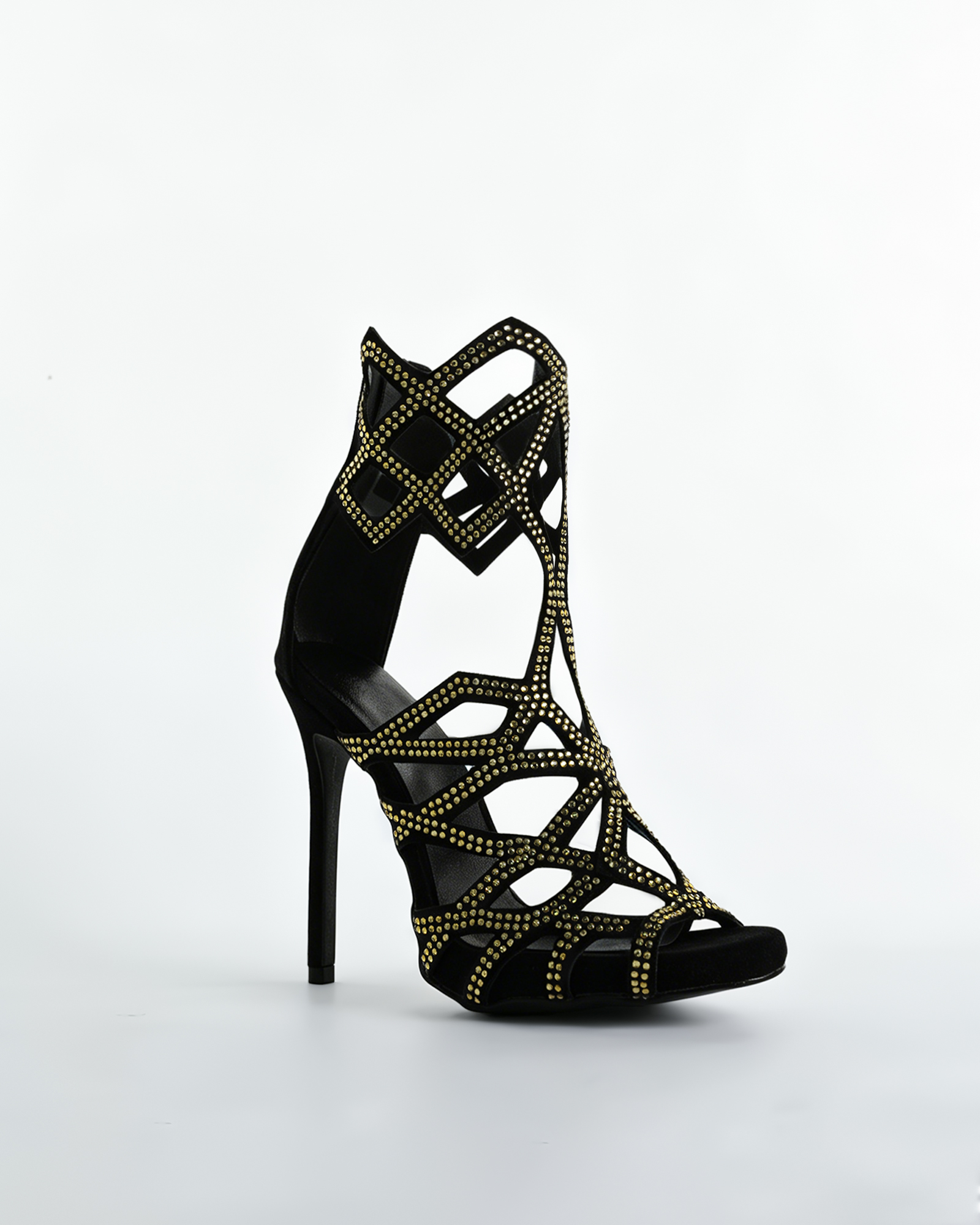 Igone Rhinestone Cage Sandals