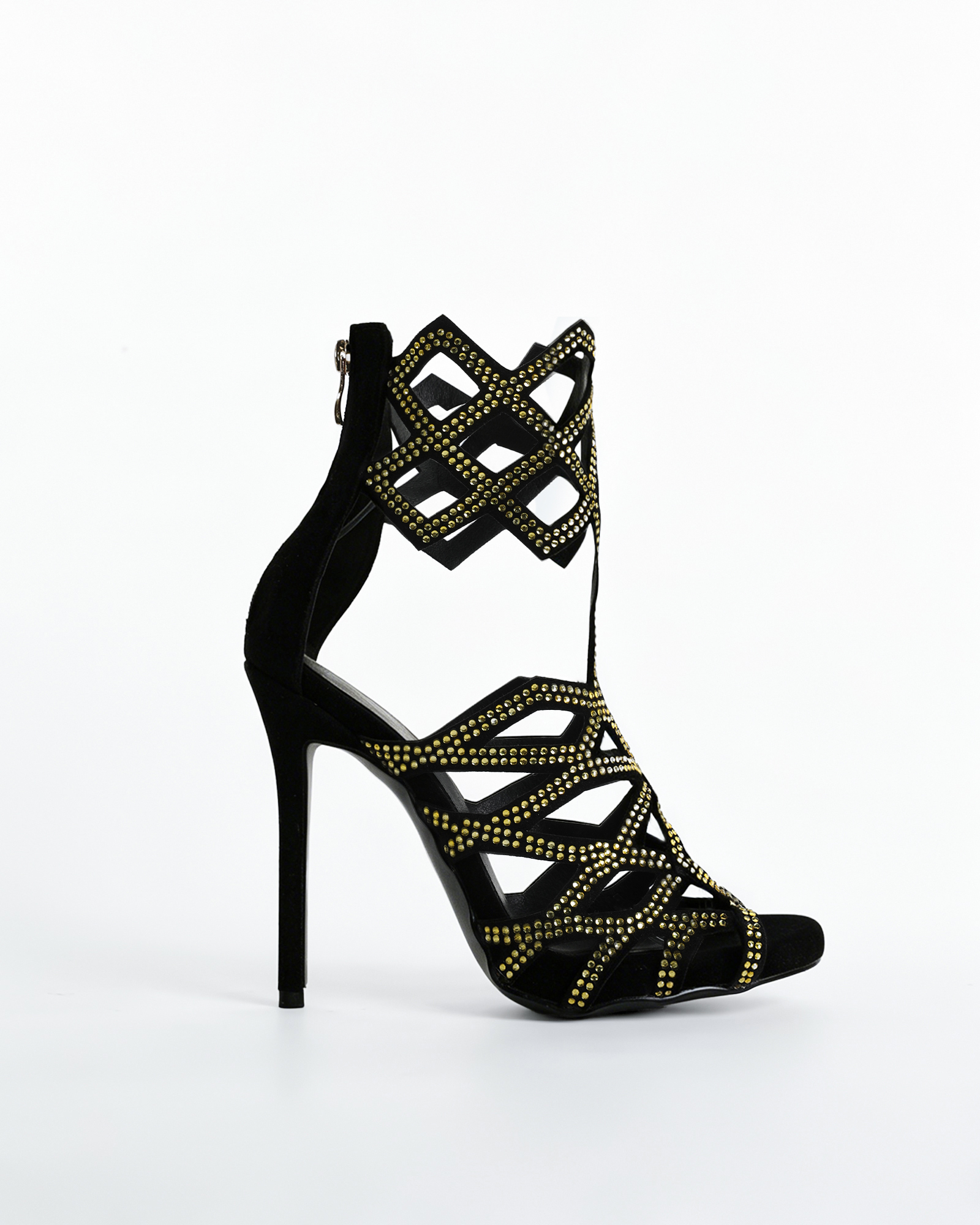 Igone Rhinestone Cage Sandals