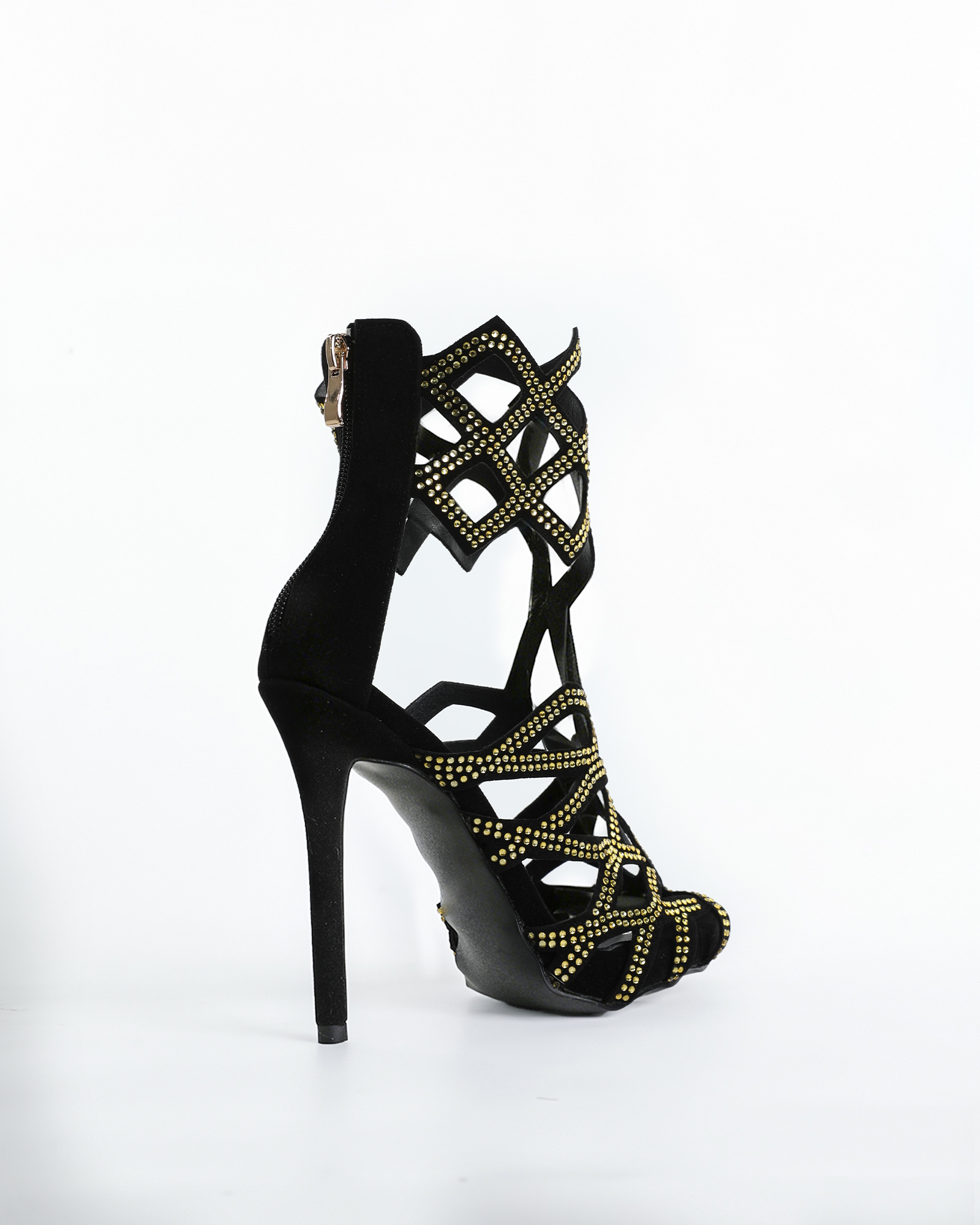 Igone Rhinestone Cage Sandals