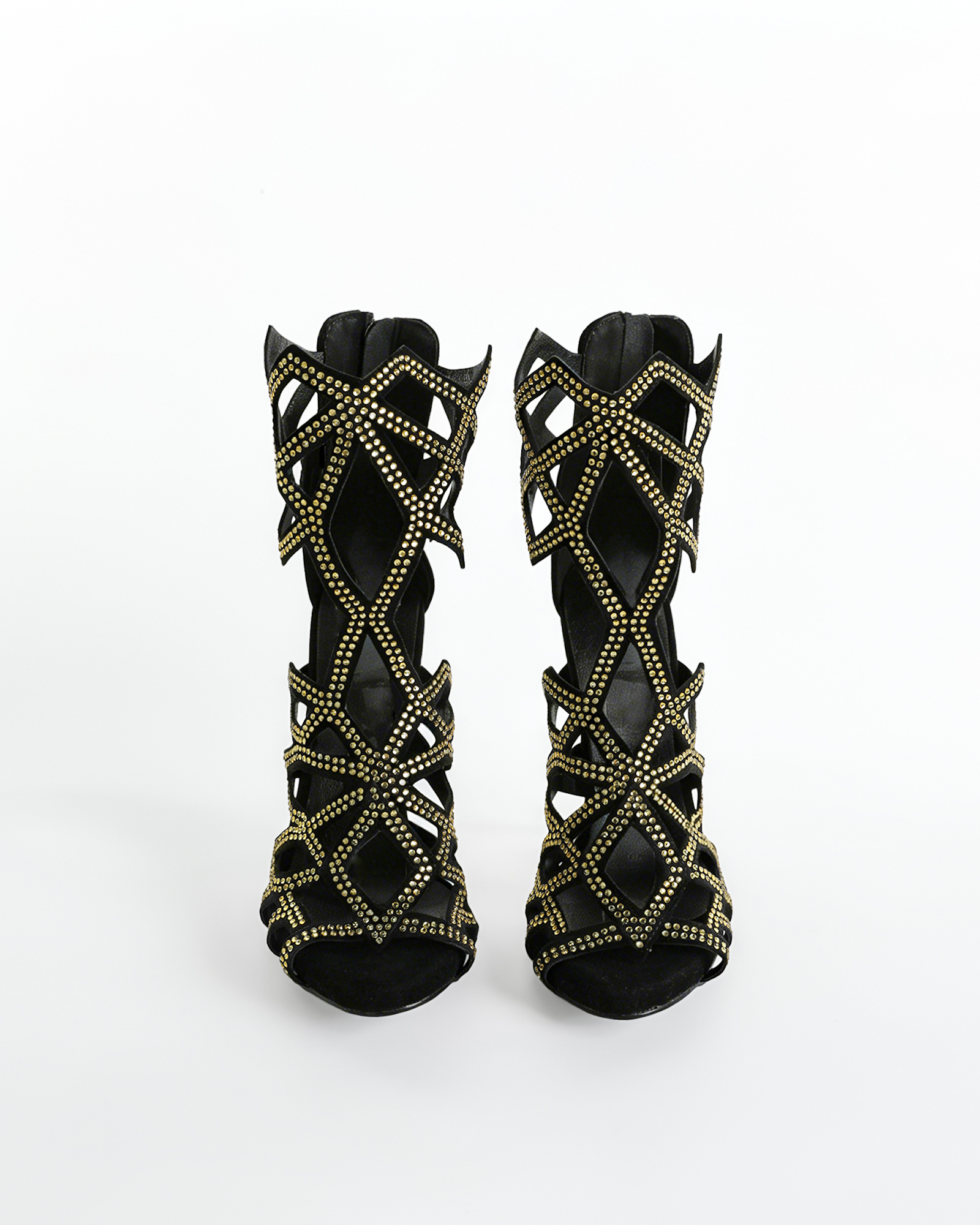 Igone Rhinestone Cage Sandals