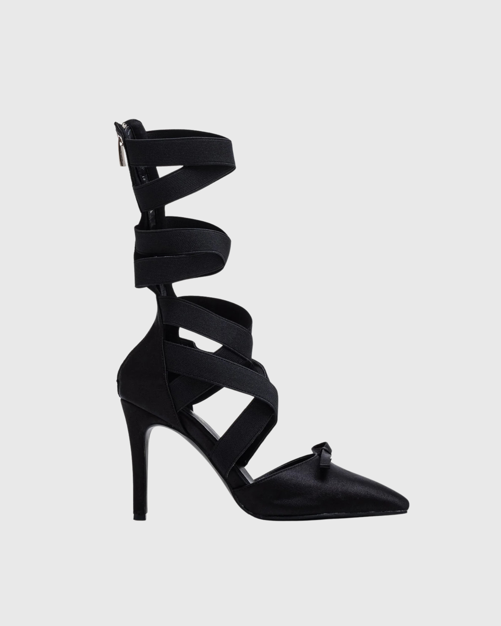 Ilanit Ribbon Gladiator Pumps In Black