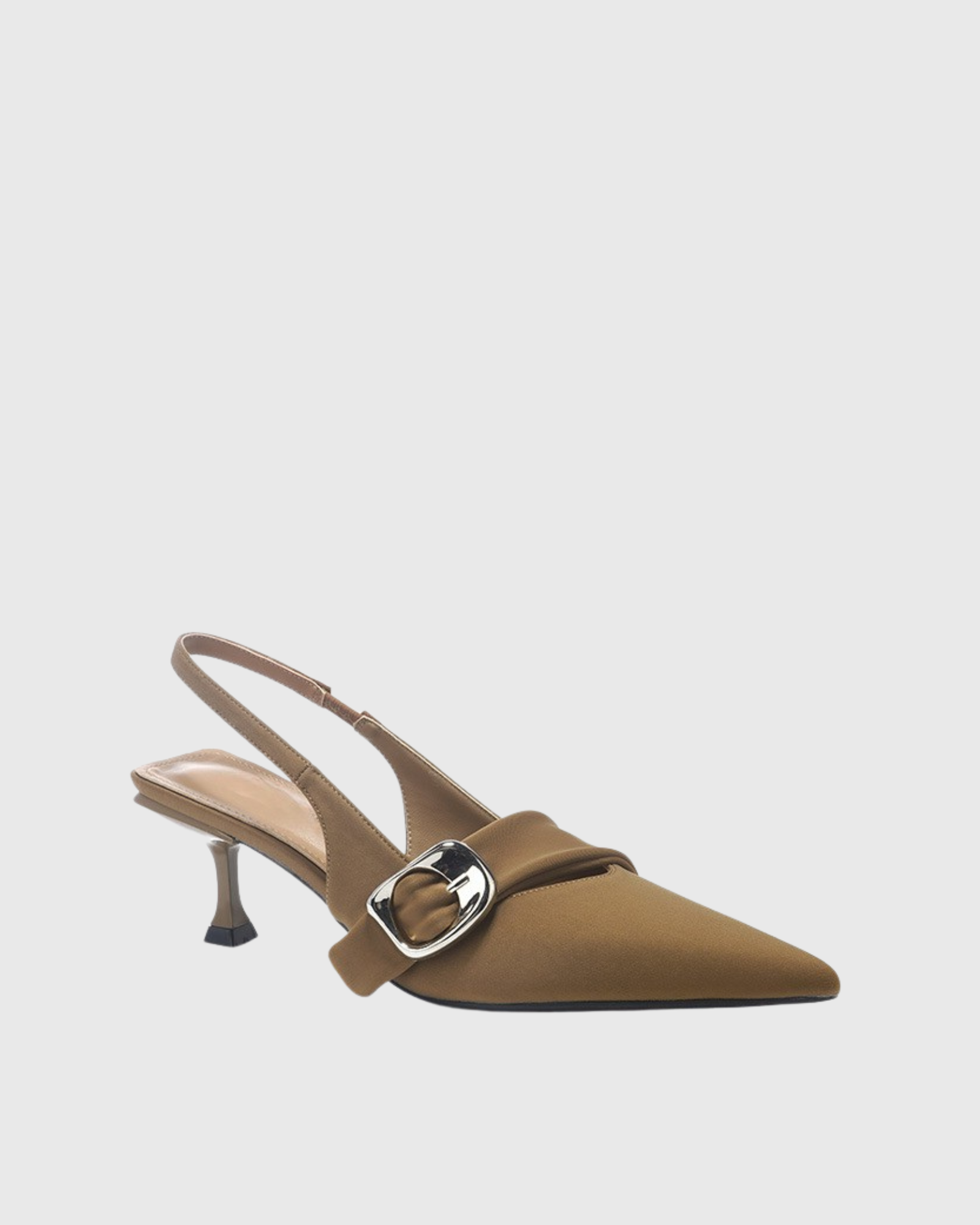 Iryna Buckle Pumps In Mocha