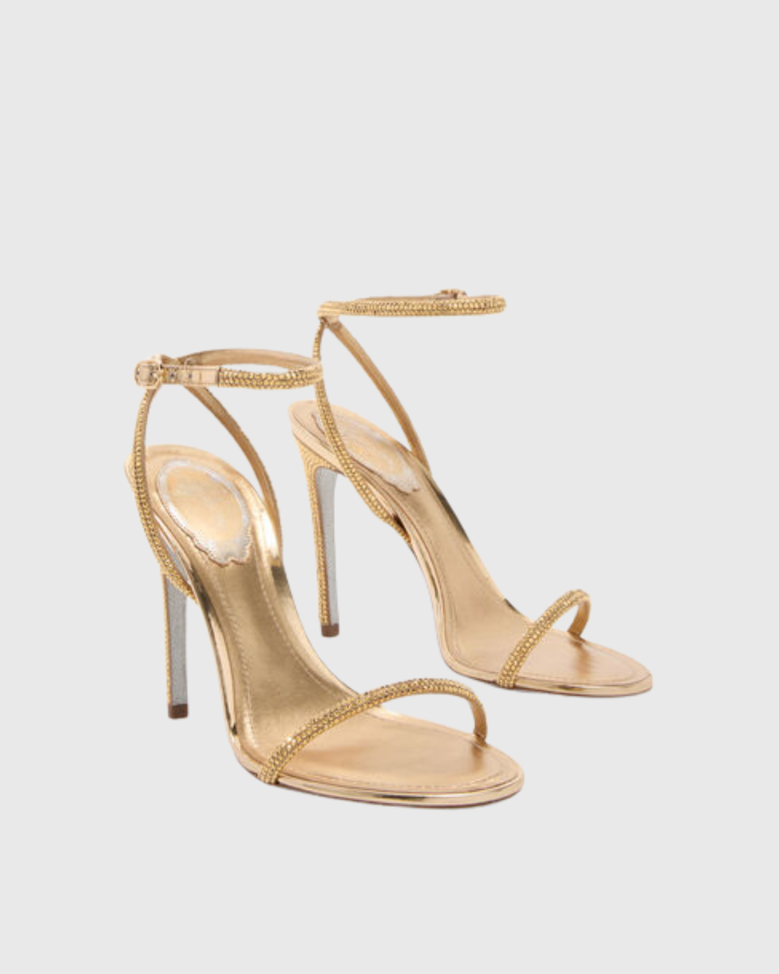 Aileen Rhinestore Slinkback Sandals In Gold