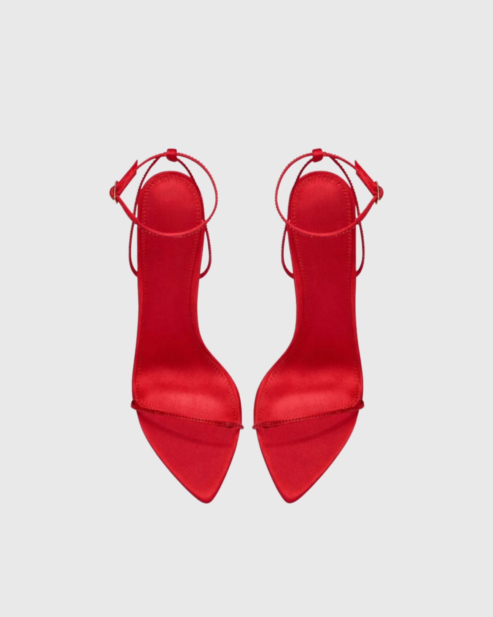 Lunelle Strap Rhinestone Sandals In Red