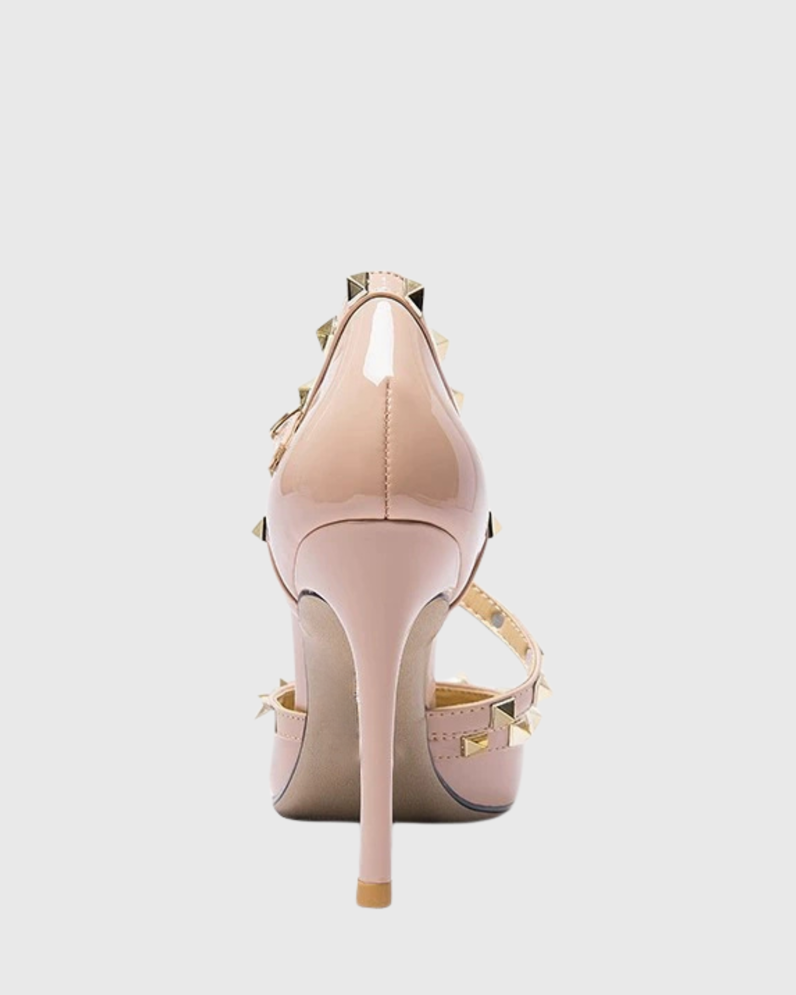 Cora Studded Stiletto 	Pumps In Nude