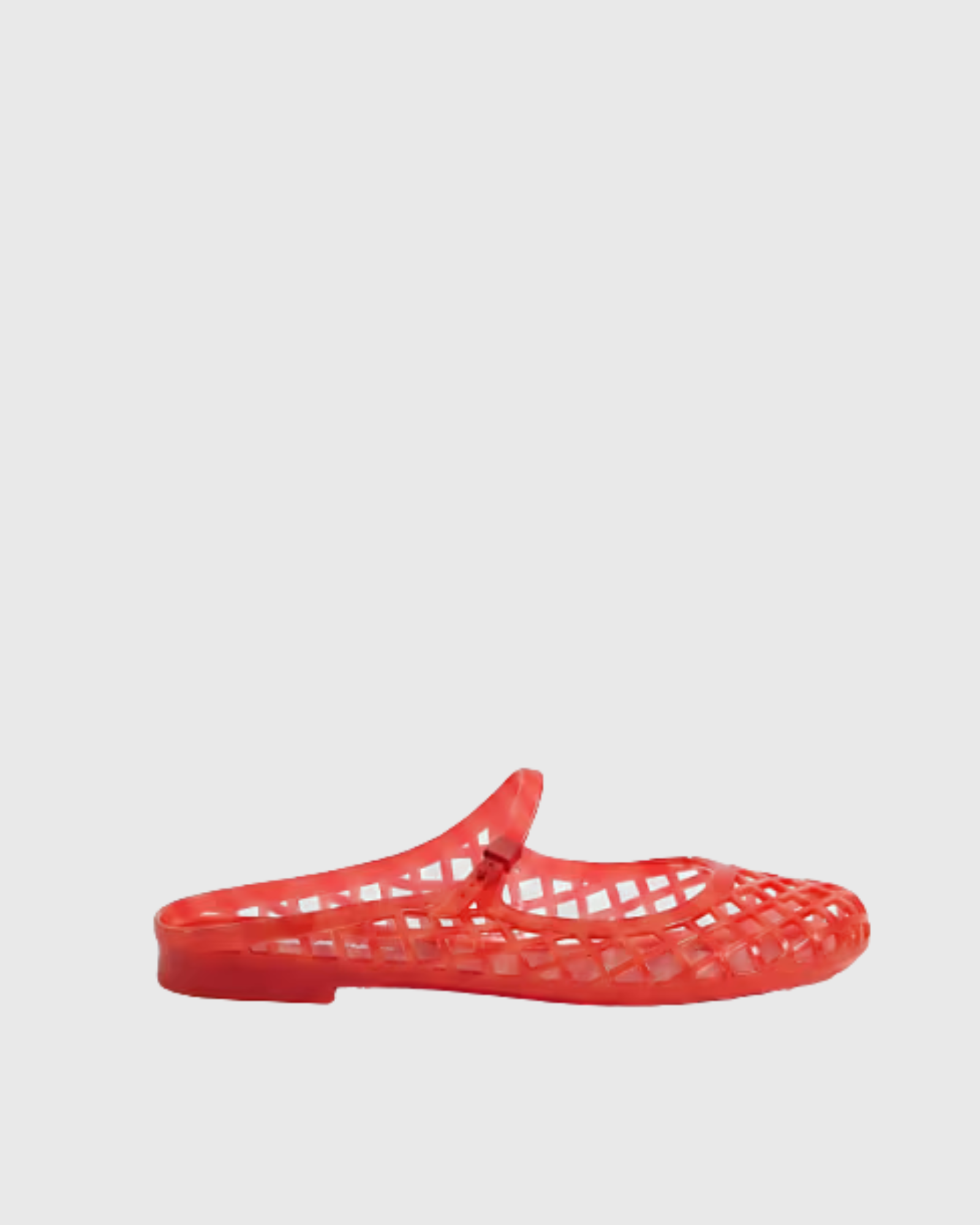 Nyra Jelly PVC Cut Out Slippers In Red