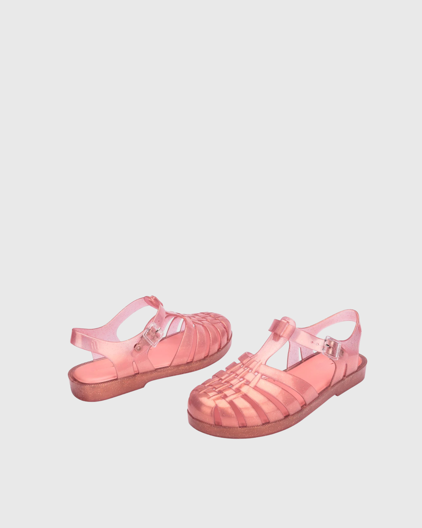 Eloria Jelly PVC Cut Out Sandals In Pink