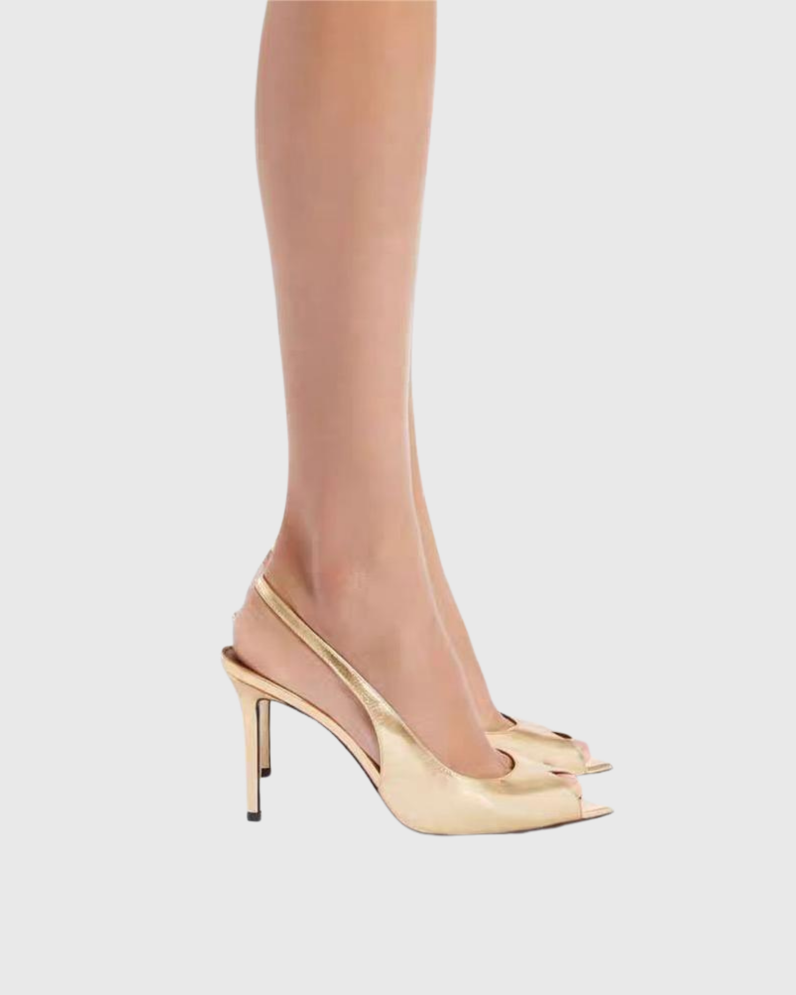 Freya Open Toe Pumsp In Gold