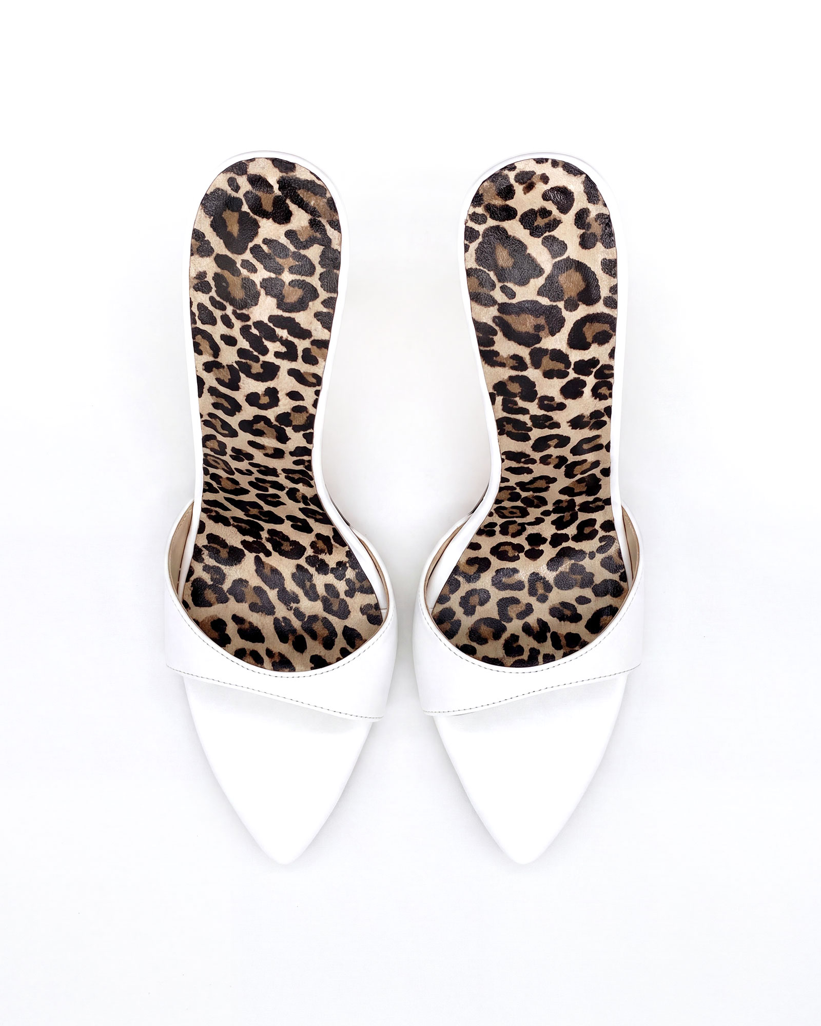 Adaltrud Leopard Print Pointed Toe Mules 