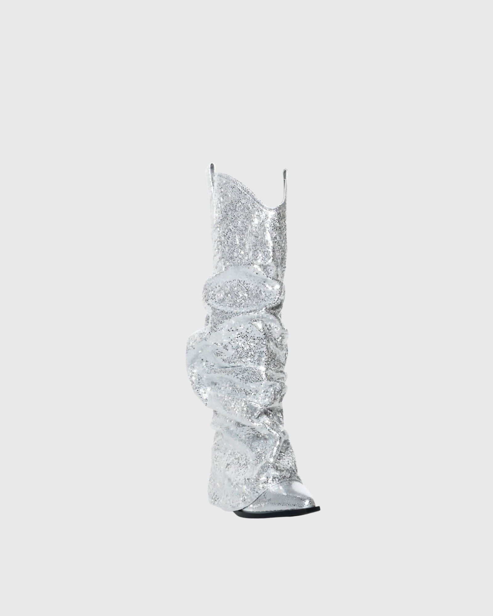 Rosana Ruched Sequin Cowboy Boots