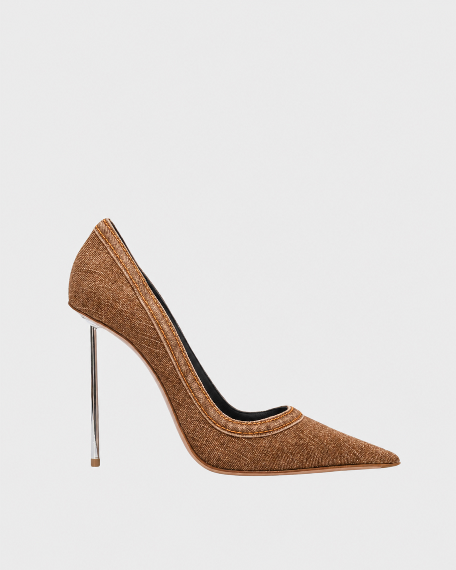 Nauja Denim Pumps In Caramel