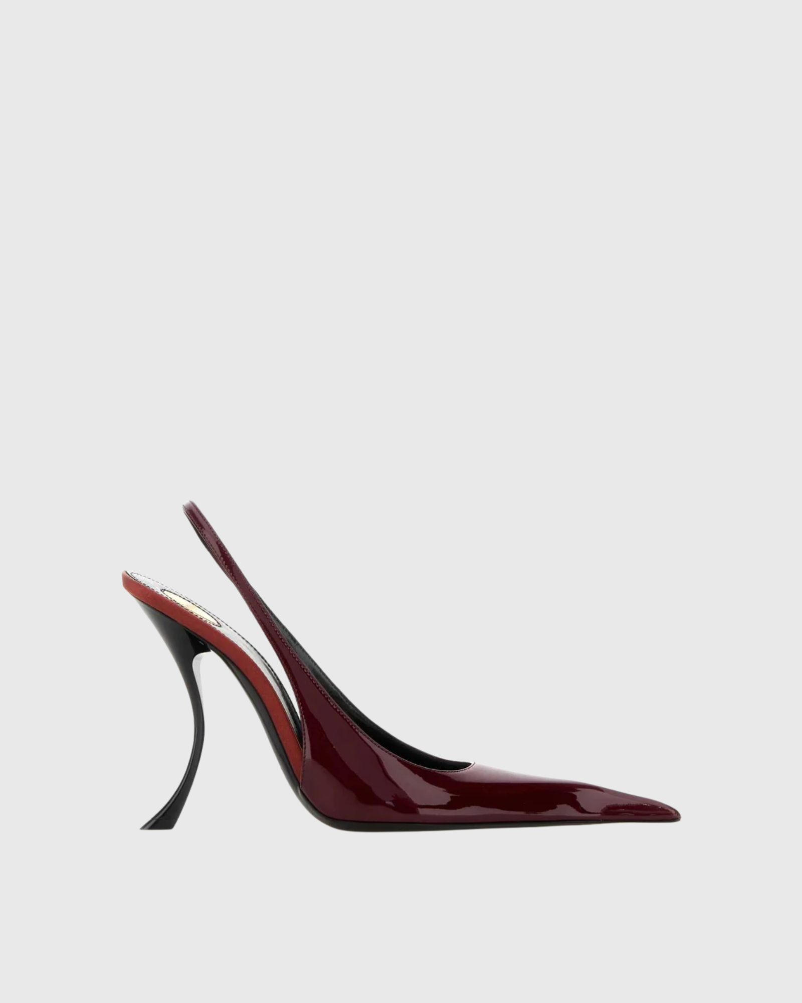 Neve Patent Leather Slingback Pumps In Wine