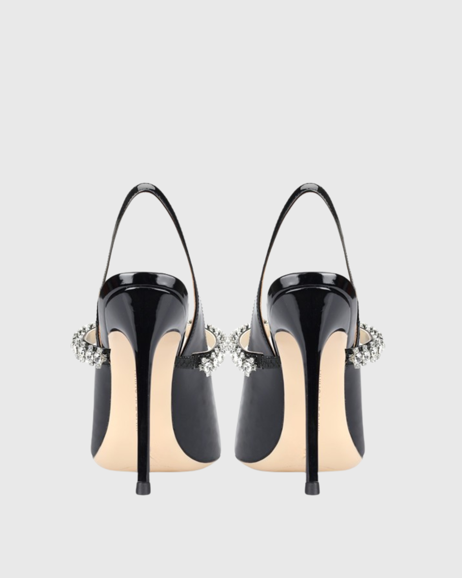 İkra Rhinestone Slingblack Pumps In Black