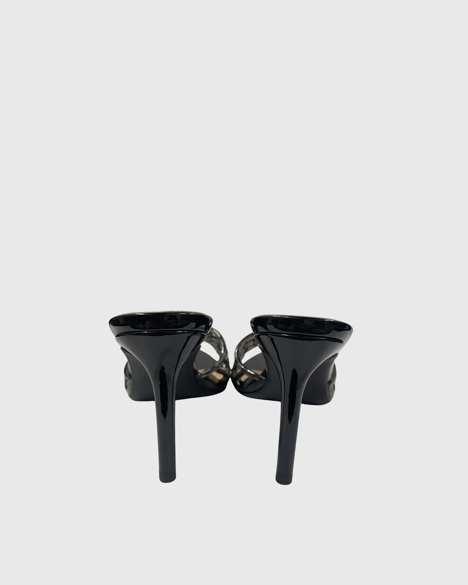 Vasha Cage Mules In Black