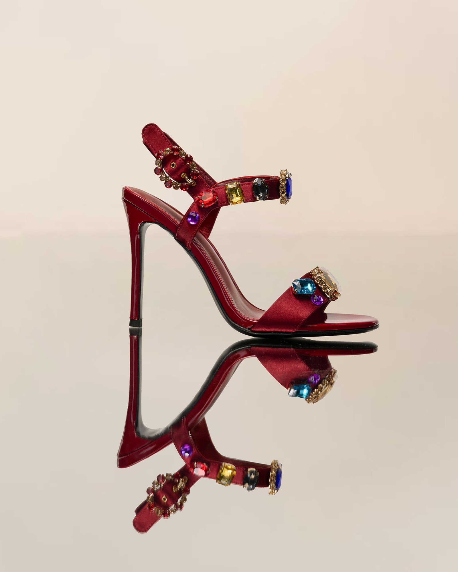 Josey Gem Strap Sandals In Brown