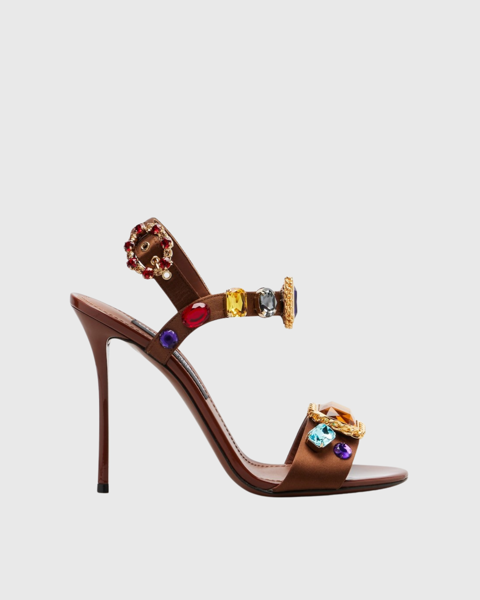 Jetta Gem Strap Sandals In Brown