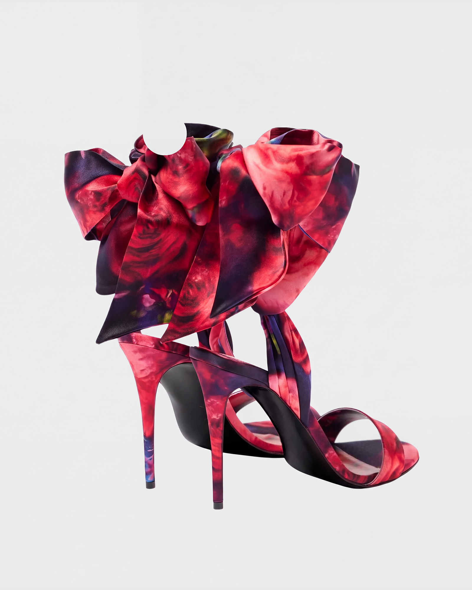 Marisol Floral Bow Mules In Red