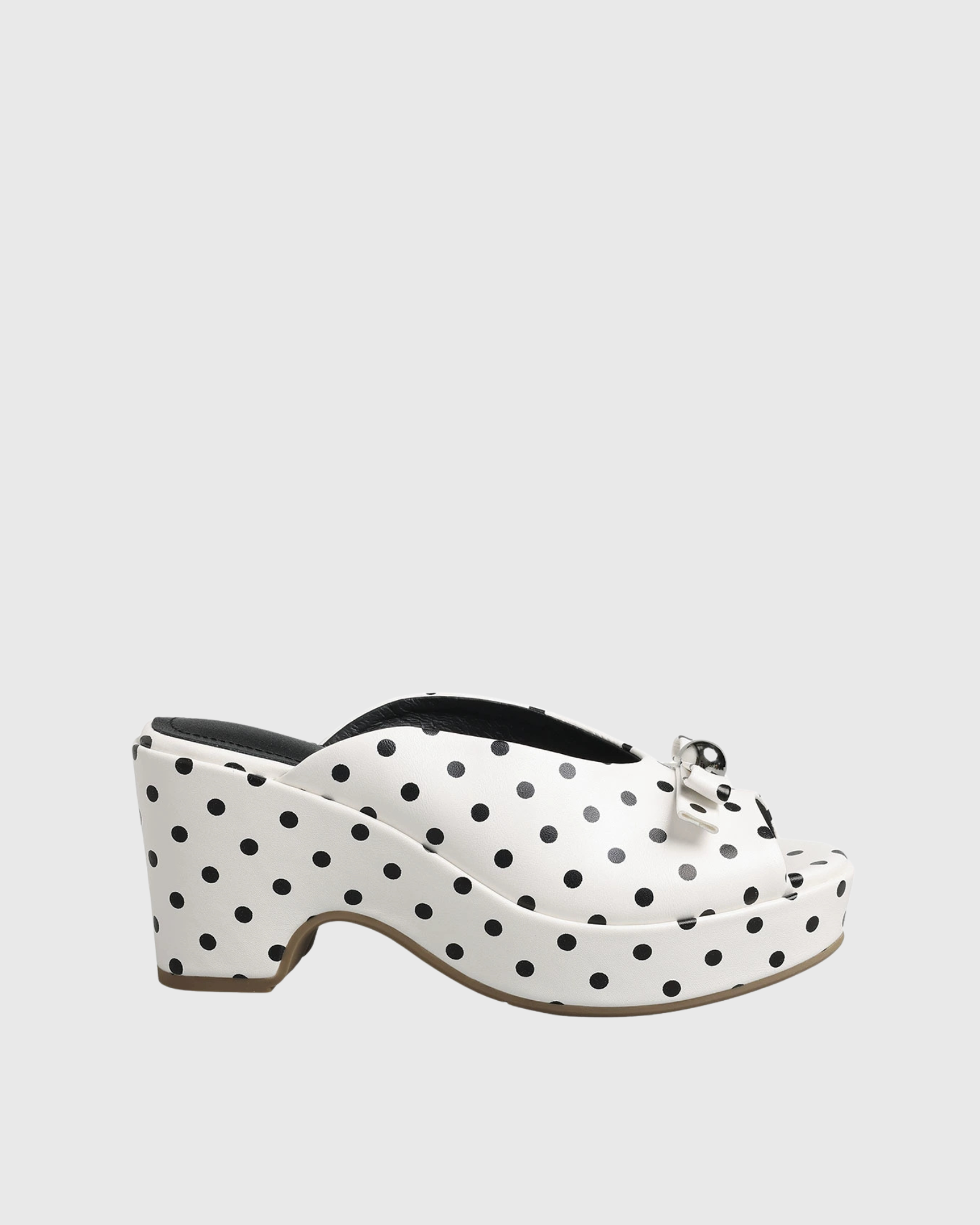 Luena Polka Dots Platform Mules