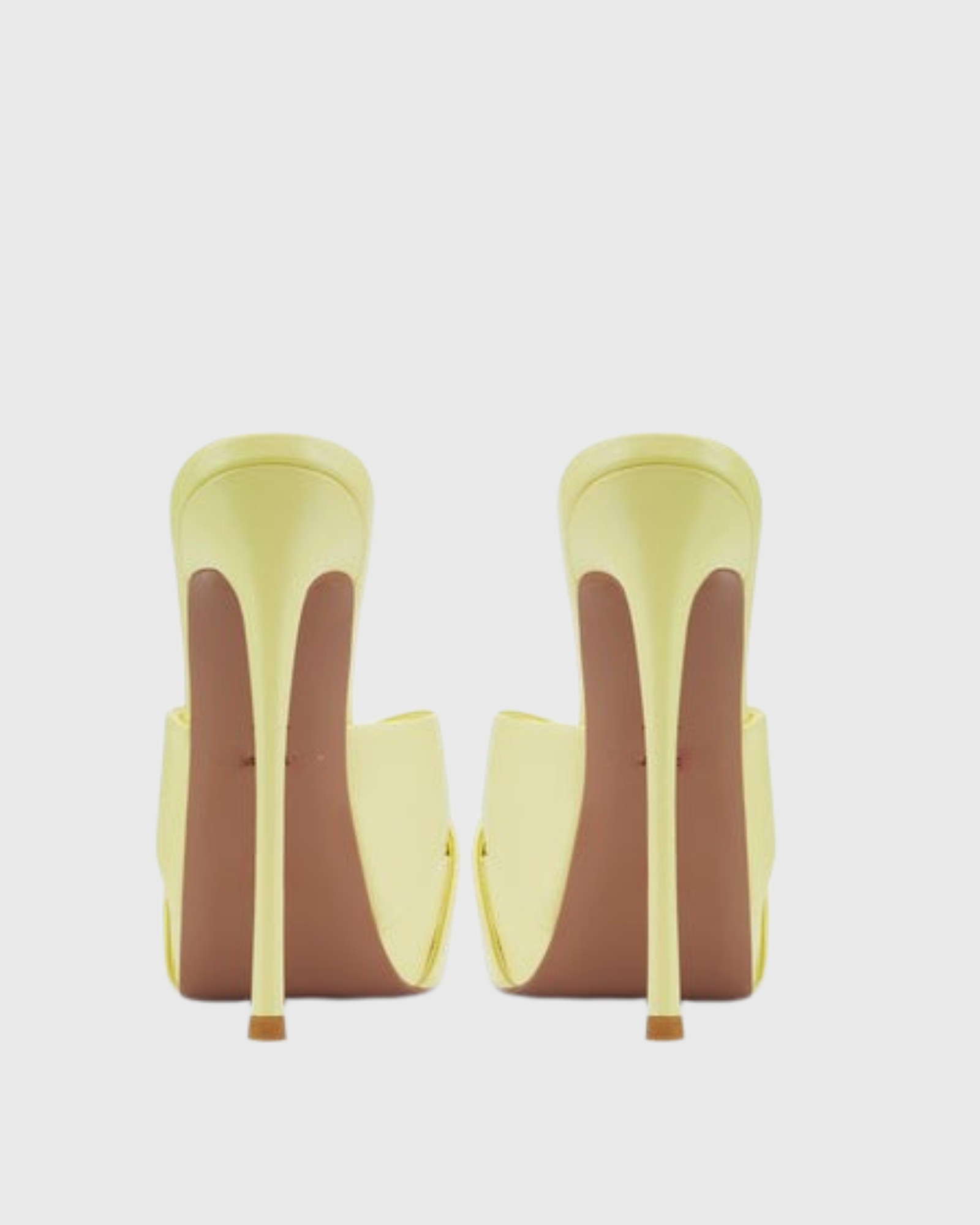 Halla Cross Platform Mules In Yellow