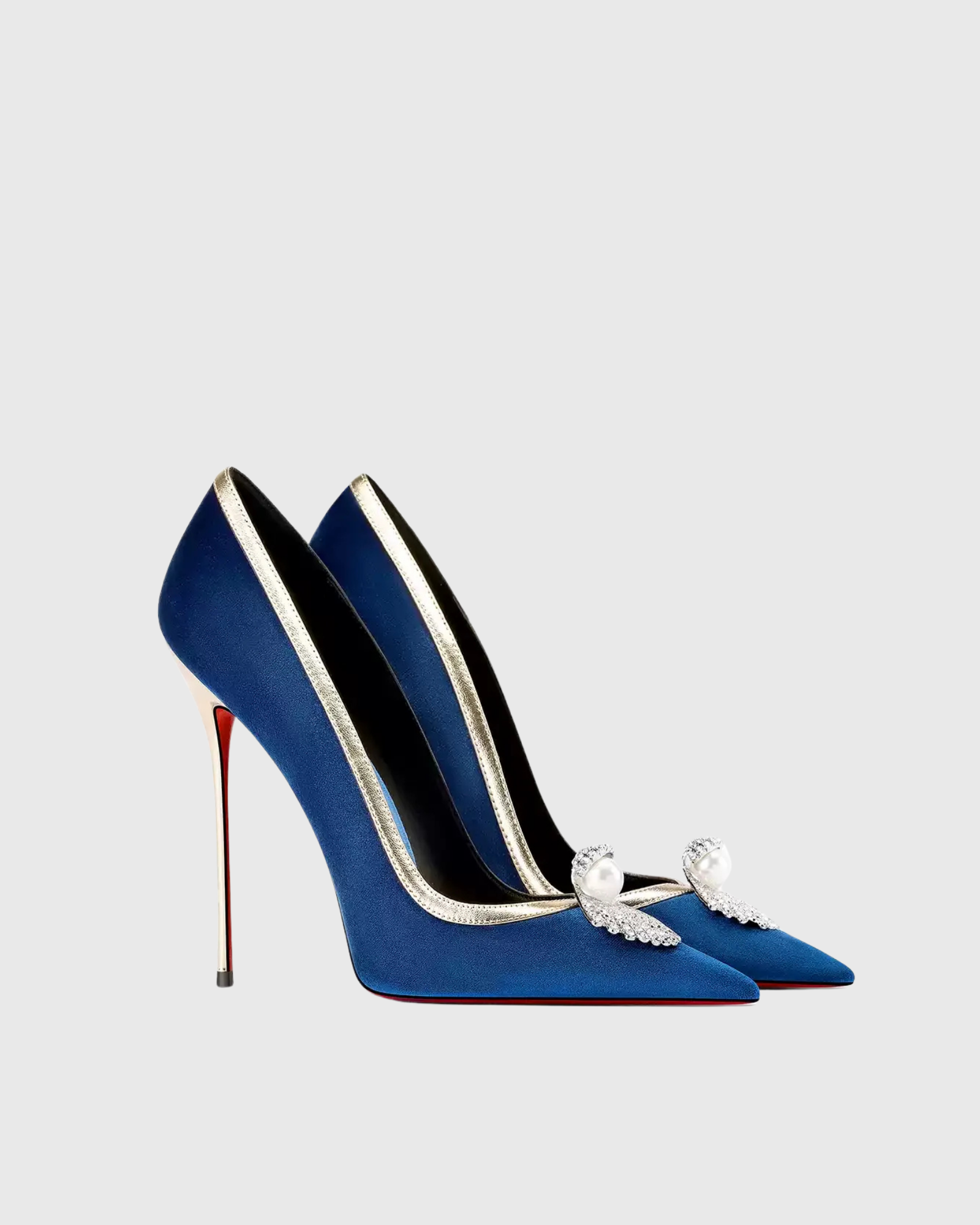 Padgett Rhinestone Pumps In Blue